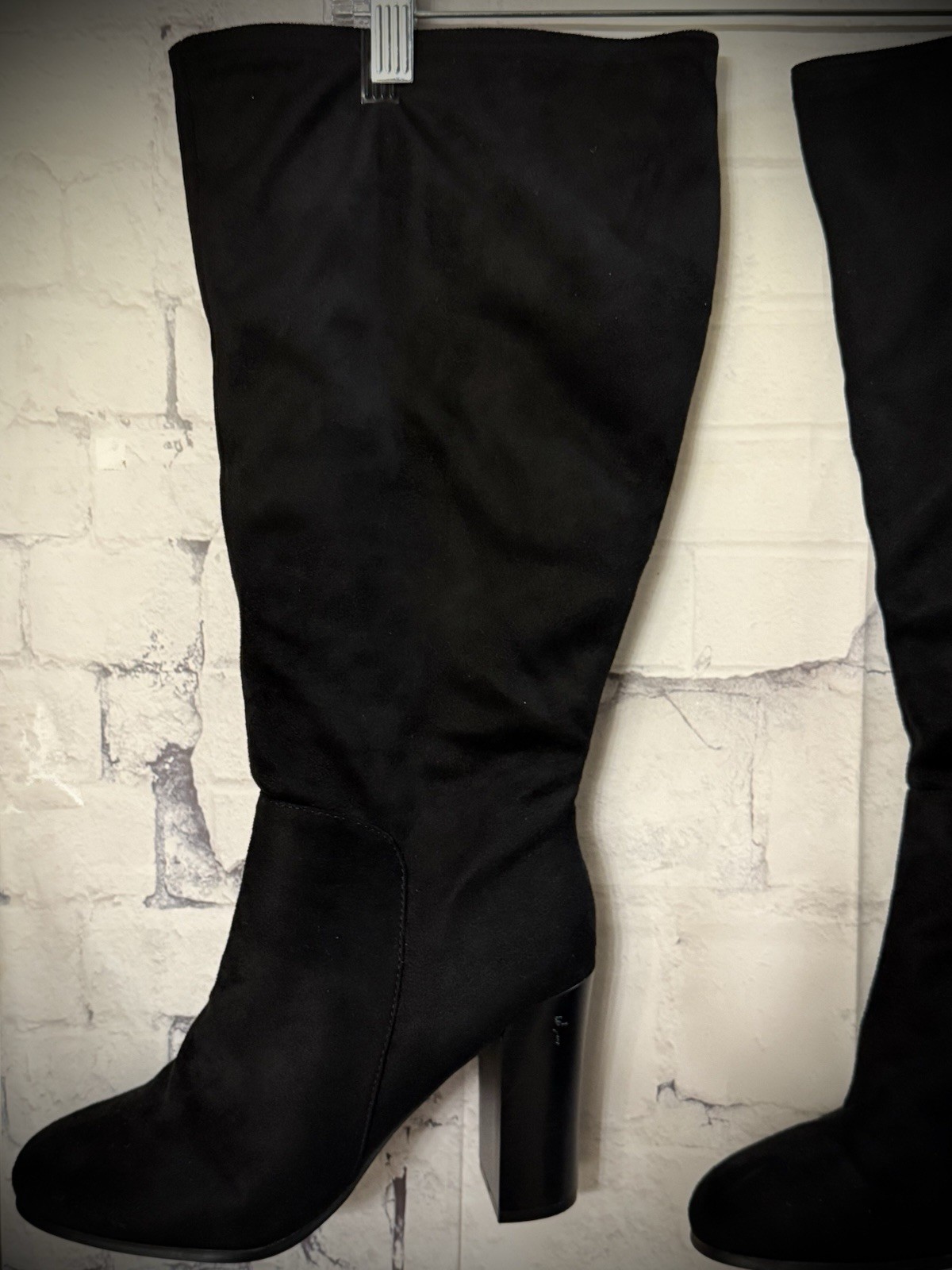 Forever21 Black Knee High Boots Sz 9W