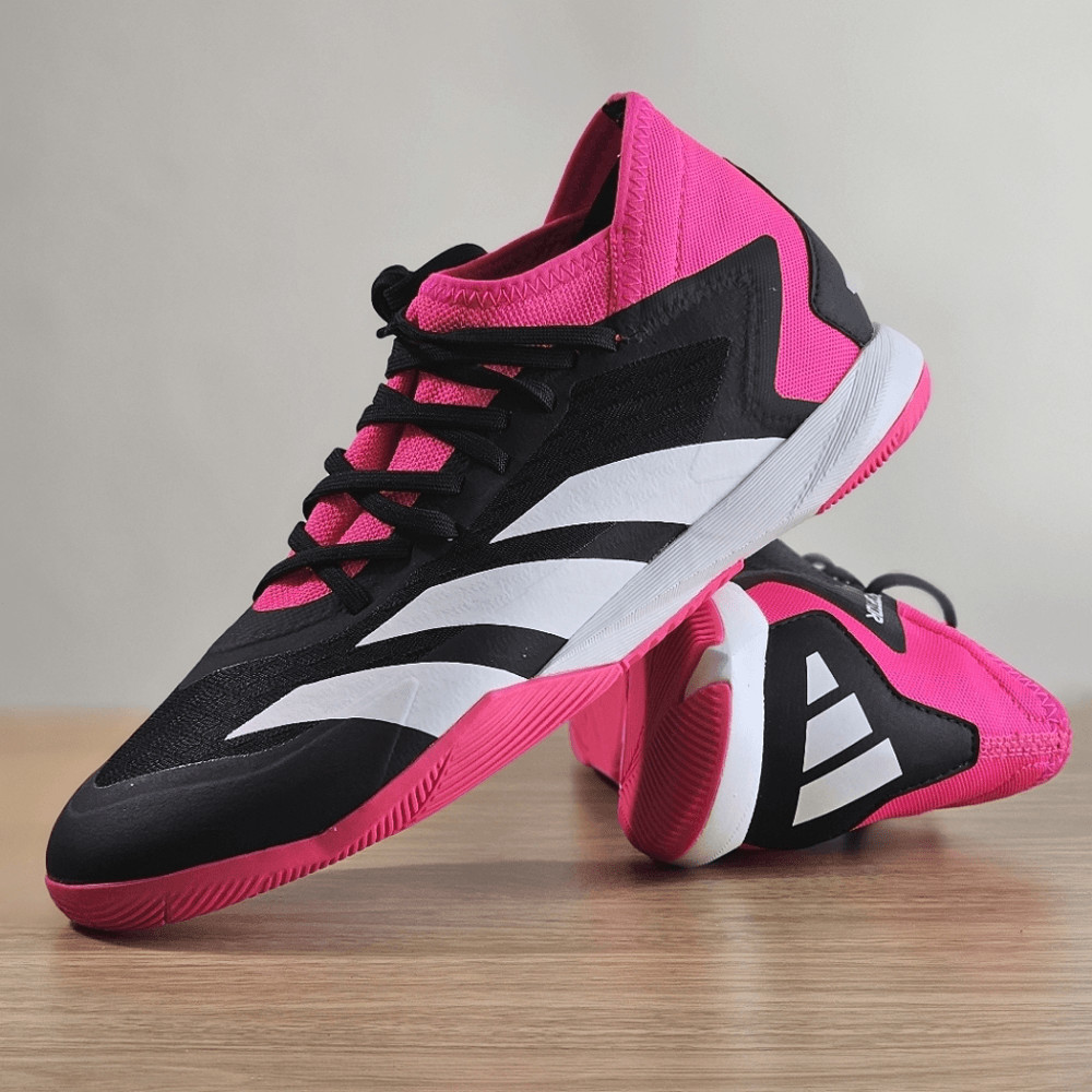 Adidas Predator Accuracy .3 Indoor Soccer Sala Shoes 10 Black Pink White GW7069