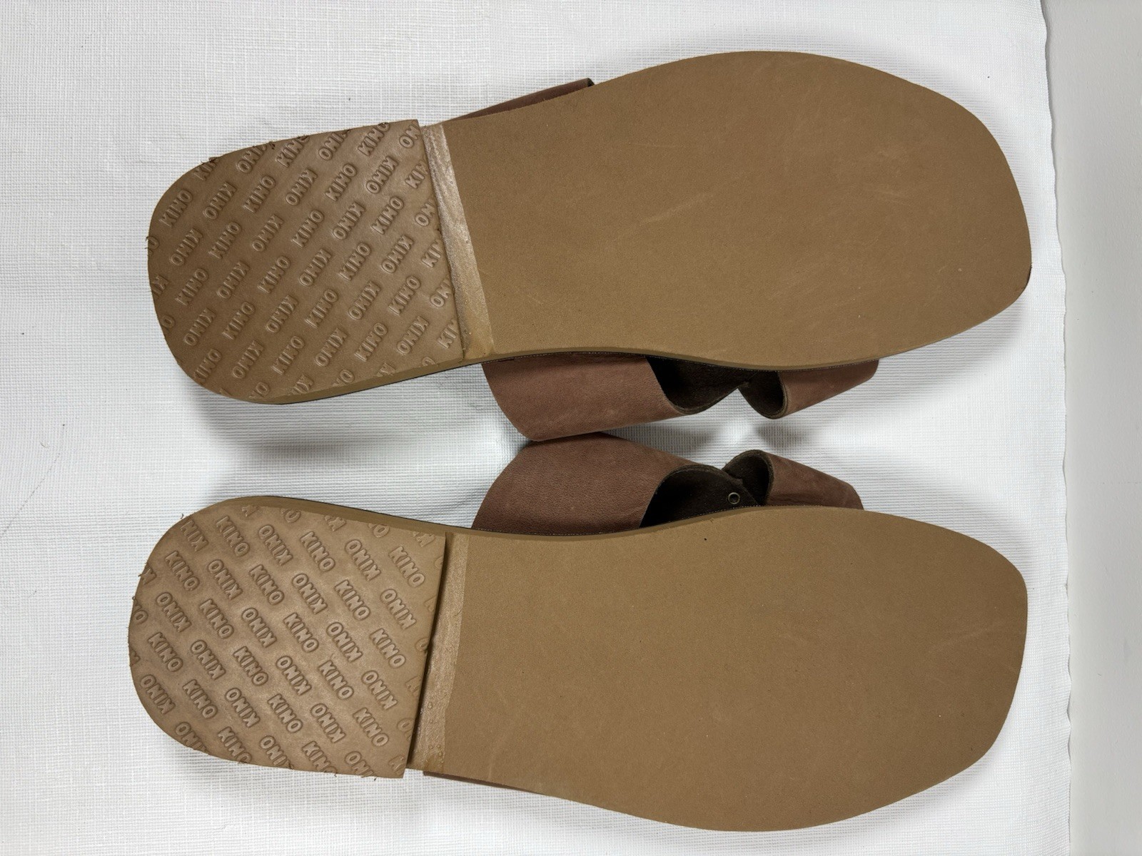 KINO Womens Leather Suede Slip On Sandals Sz 13 Handmade Key West Florida Casual