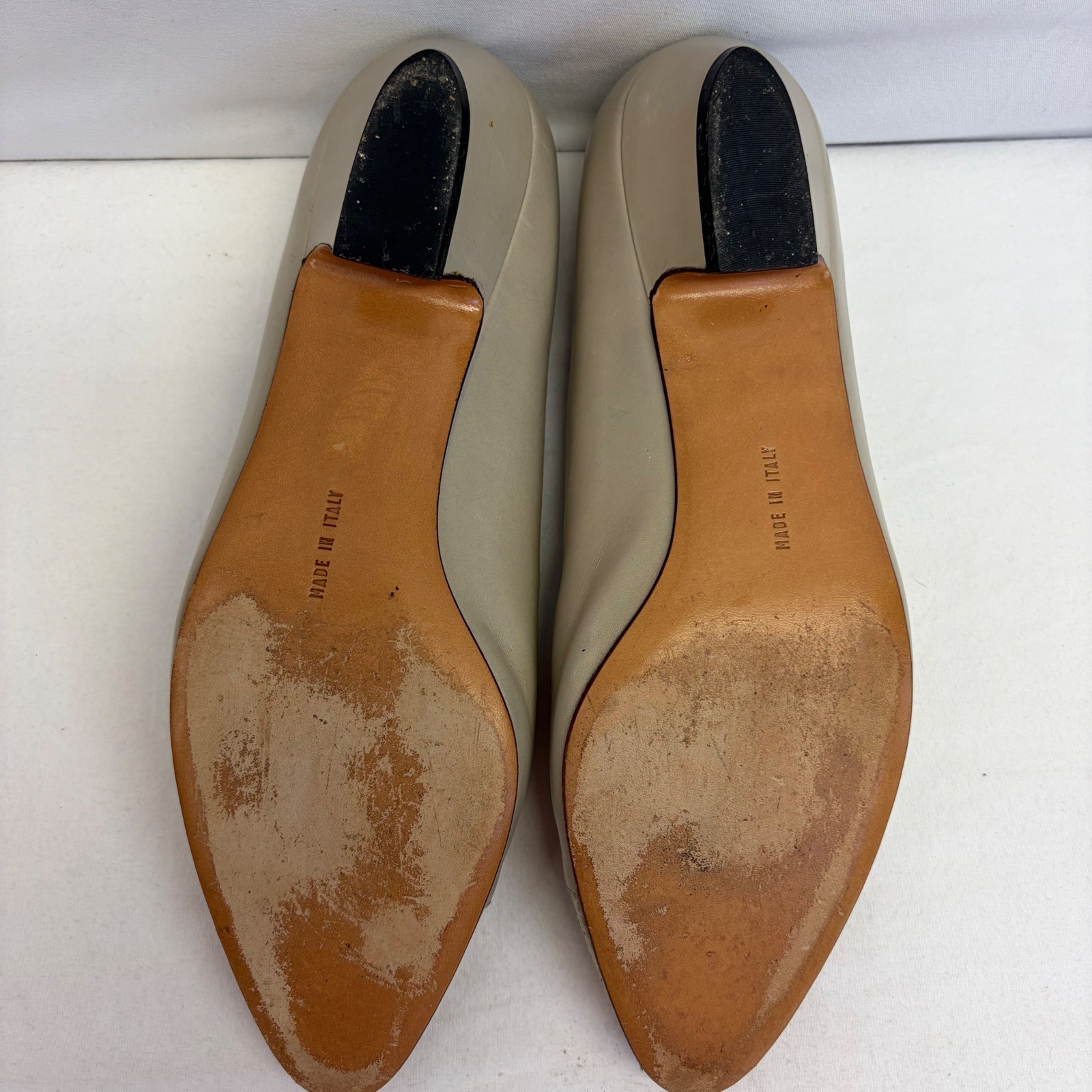 Vintage Salvatore Ferragamo Heels Womens 8 B Beige Snakeskin Cap Toe Pumps Chic