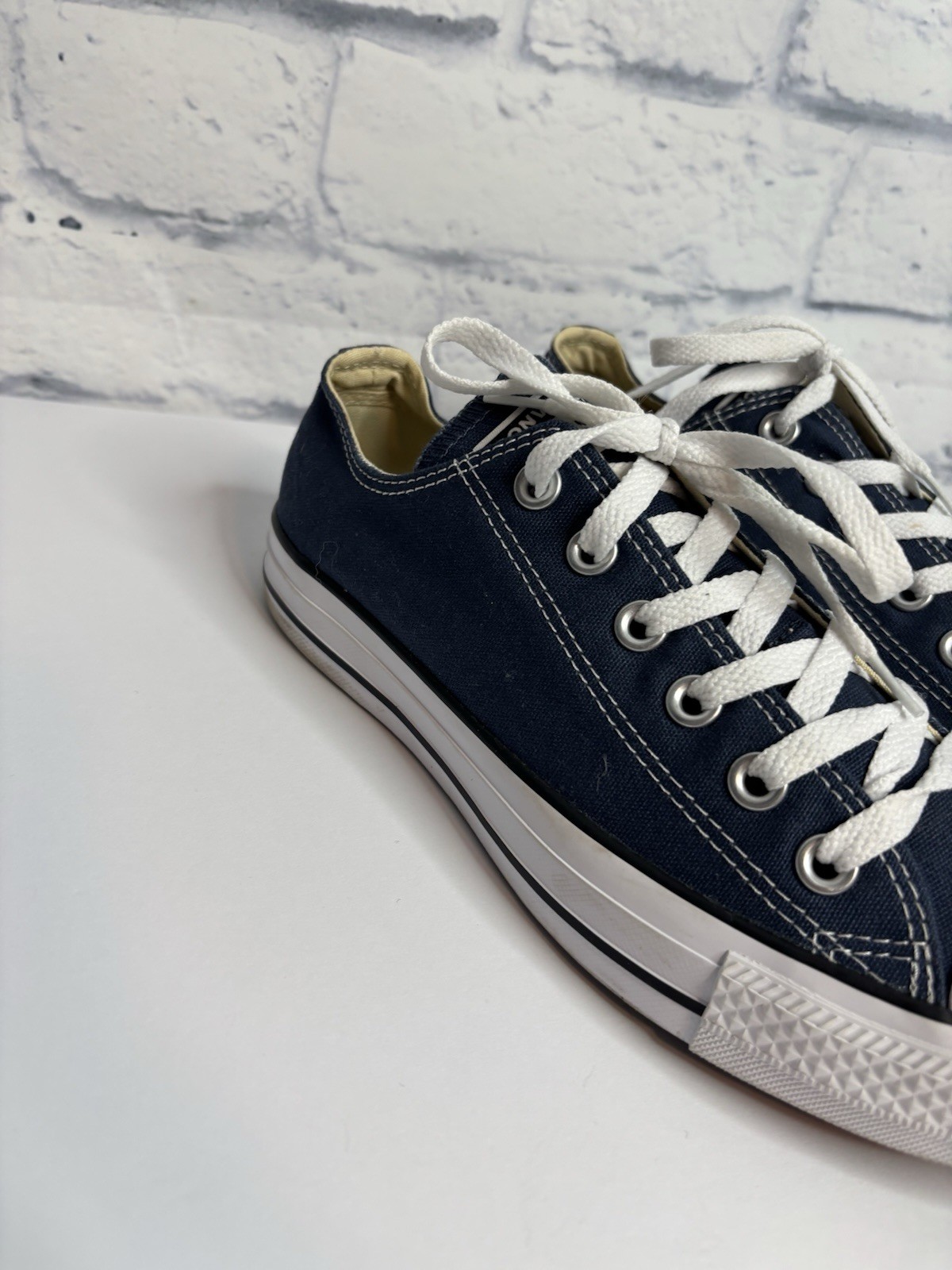 Converse Chuck Taylor All Star Ox Navy Blue Canvas Sneakers Men 6 Women 8 Shoes