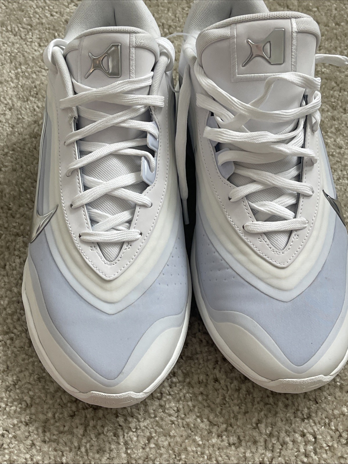 Size 14 Nike A’One OG Pearl White Basketball Shoes Sneakers FZ 8605-100