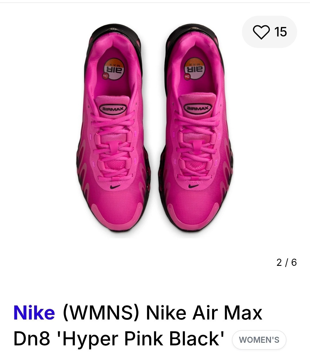 Nike Wmns Air Max DN8 ‘Laser Fuchsia’ HF5509 601 Size 9.5 / Men’s Size 8 N.W.O.B