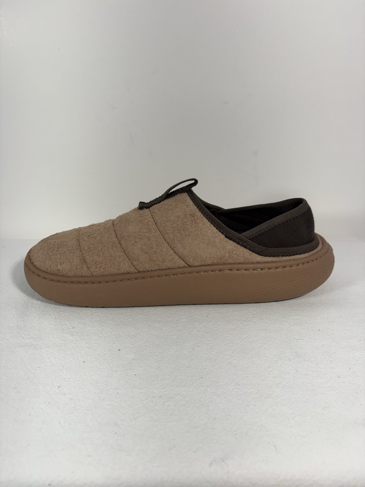 Unisex Crocs Milk Chocolate/Brown Vegan Suede Moc Size 9 Men/11 Women