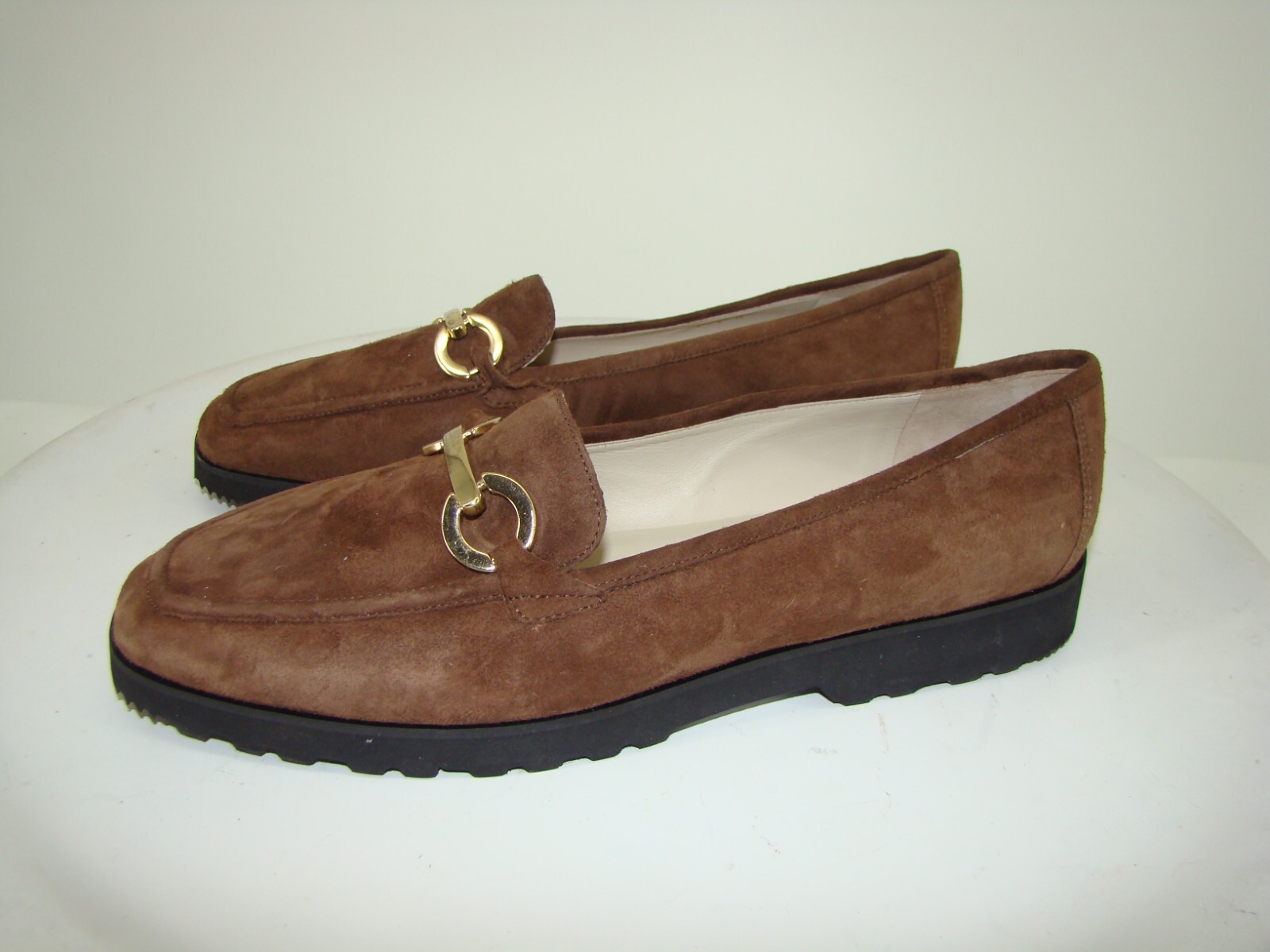 New Amalfi Rangoni Walk On Air Bit Loafers Brown Suede Size 11.5 C113