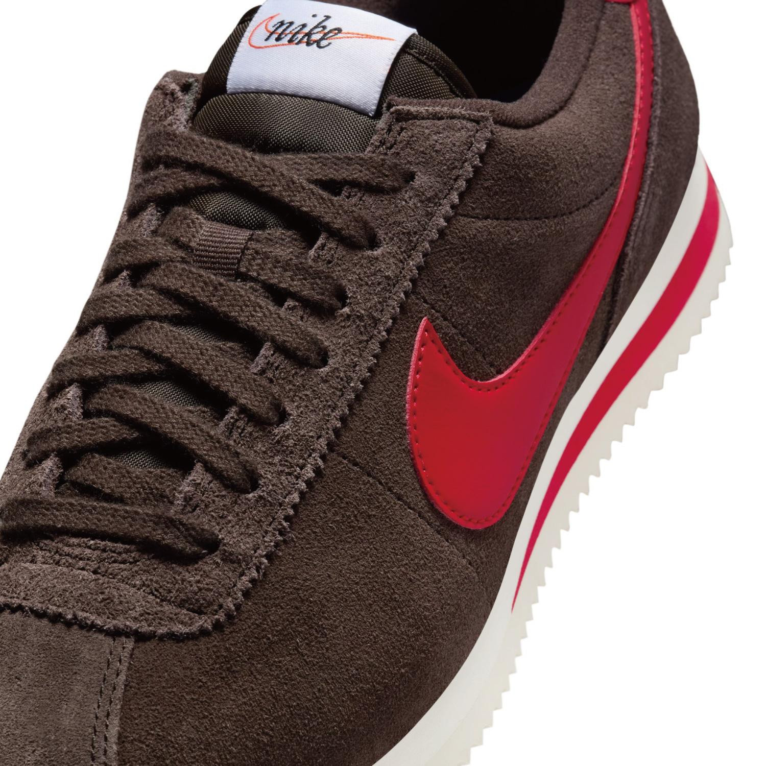 NIKE Women’s Cortez IB1857-200 Velvet Brown University Red Sail