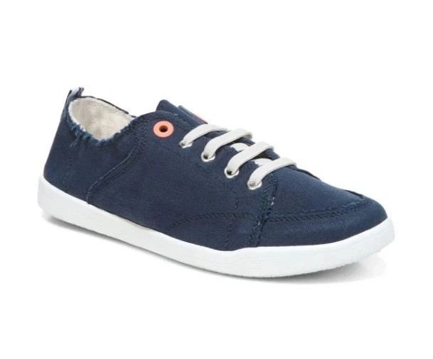 VIONIC Beach Pismo Casual Sneaker Navy Canvas Color, New, All Size