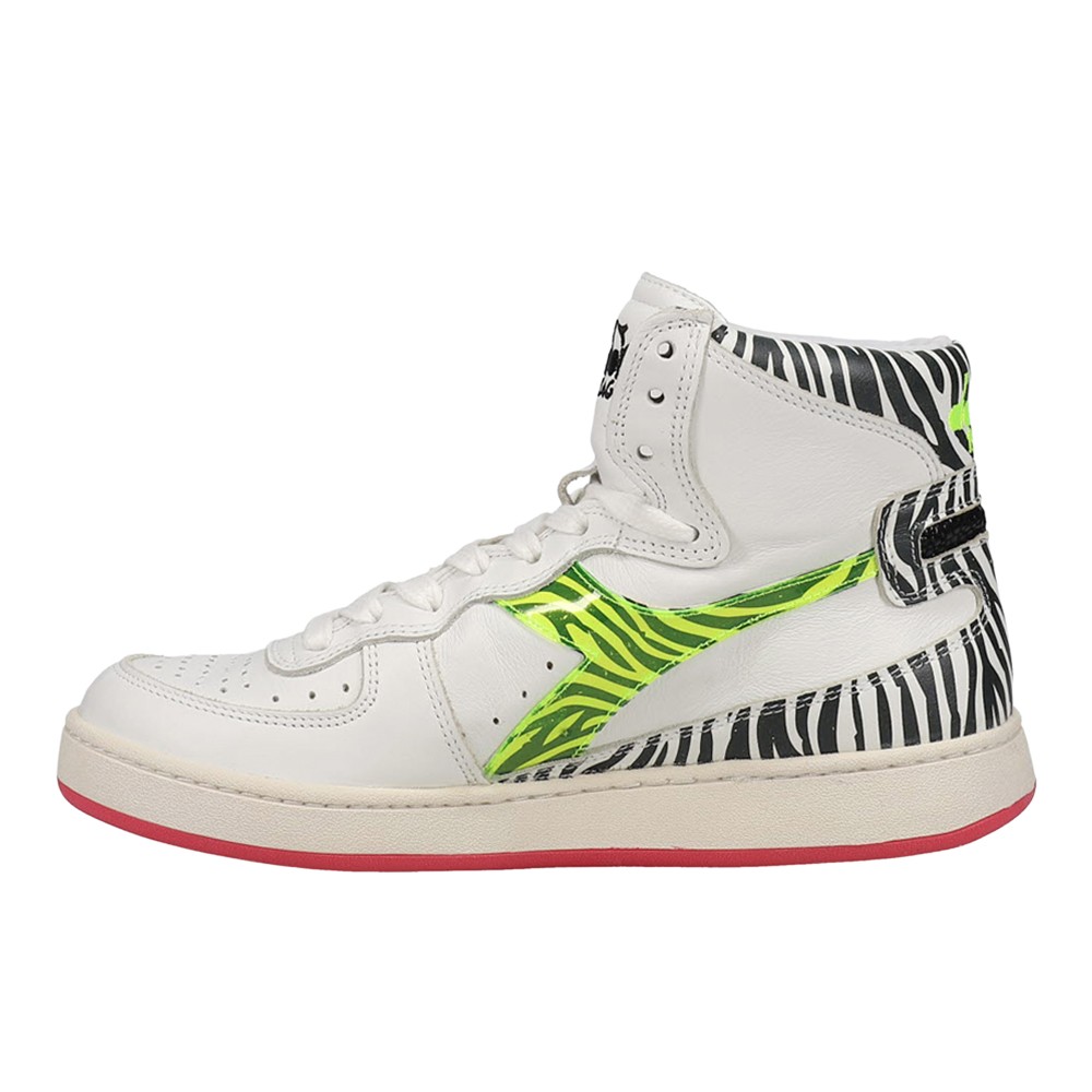 diadora Mi Basket H Animalier Zebra High Top Womens Size 5 M Sneakers Casual Sh