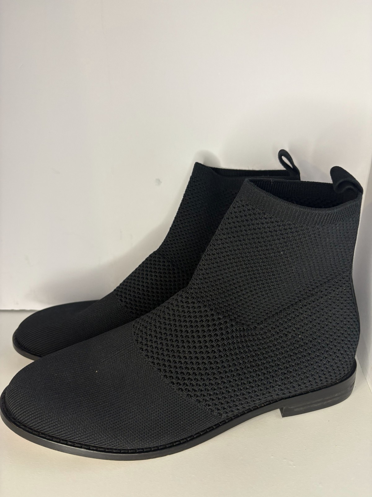 Eileen Fisher Stretch Rack Knit Sock Ankle Bootie Women’s Size 10 Round Toe