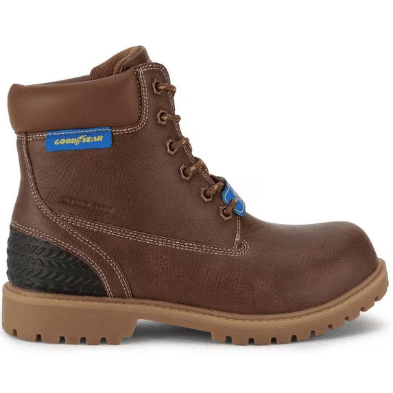 Goodyear Women’s Maren Steel Toe Work Boots Brown 🔥 No Import Fees