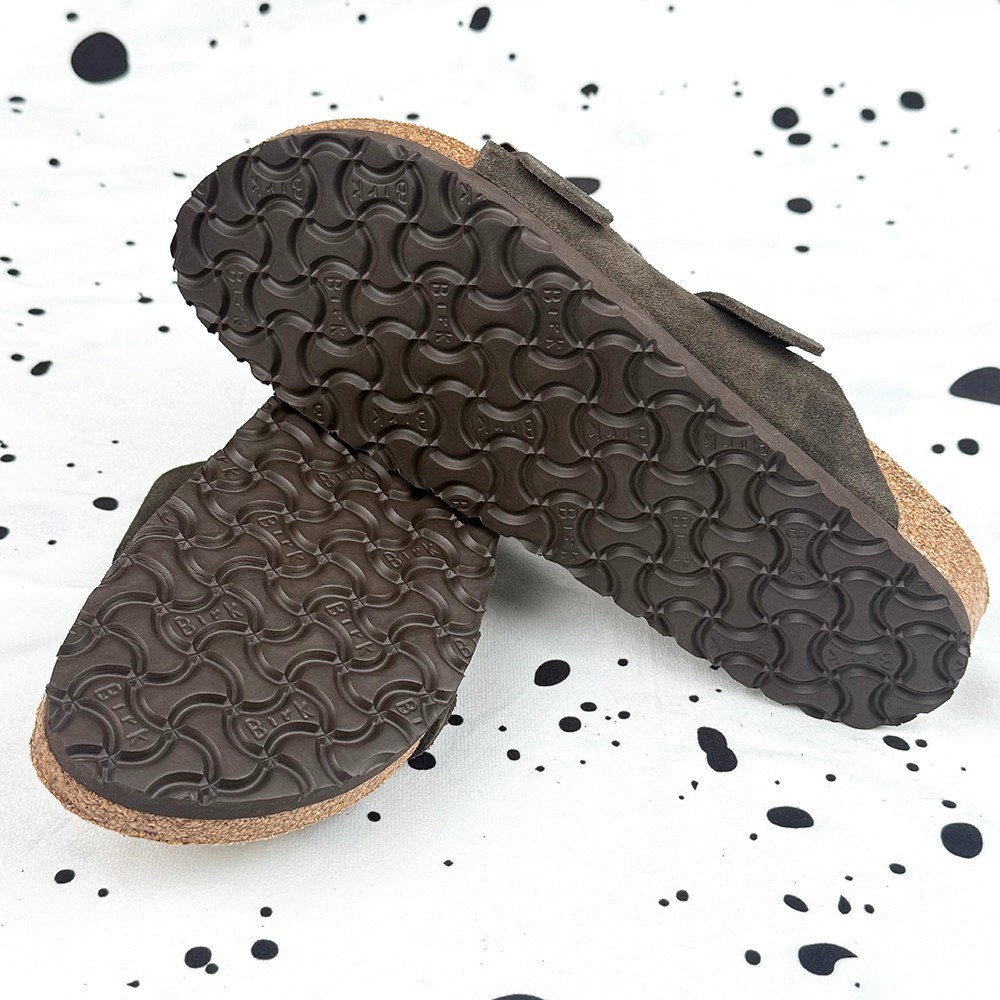 Birkenstock Arizona Narrow/Wide Mocha Suede Leather Unisex Sandals 37-45