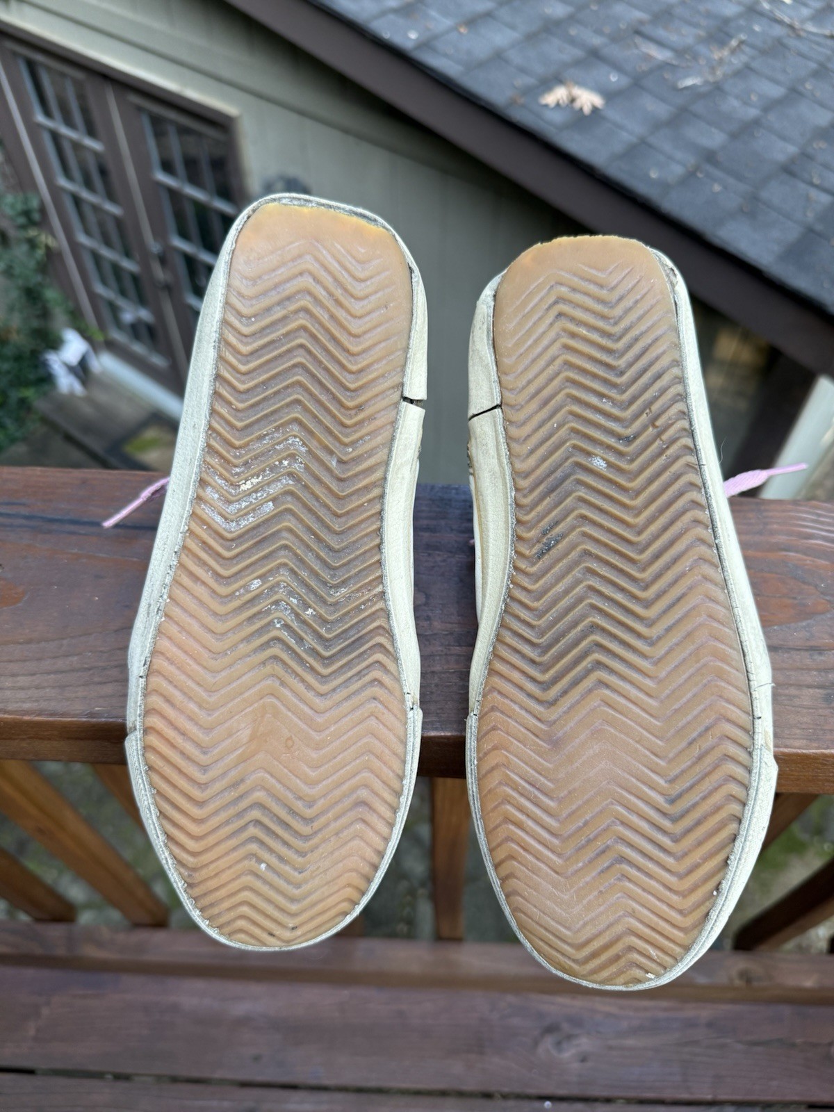 Golden Goose Slide Pink Suede White Canvas Women’s Size EU 38 / US 8