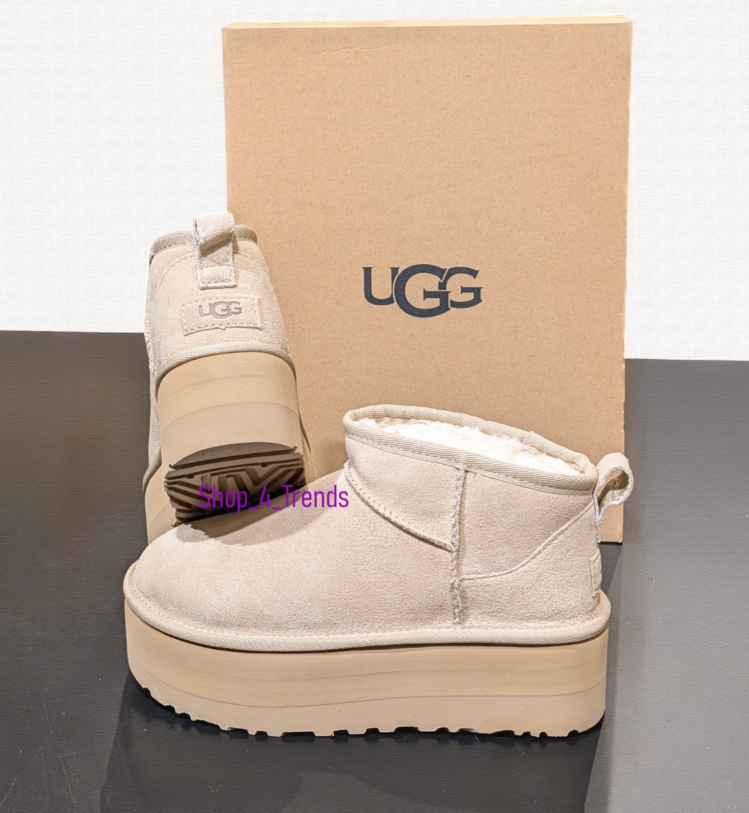 NIB 100% UGG Classic Ultra Mini Platform 1135092 Women’s Fashion Boots Sand