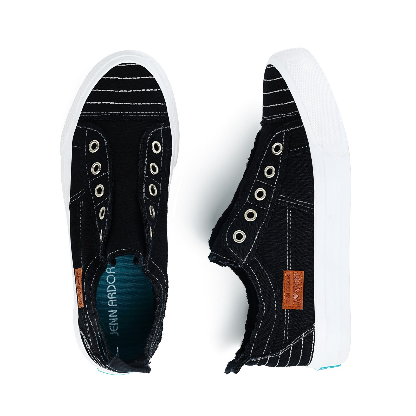 Women Fashion Slip On Canvas Sneakers Low Top Casual Tennis Walking Summer Shoes