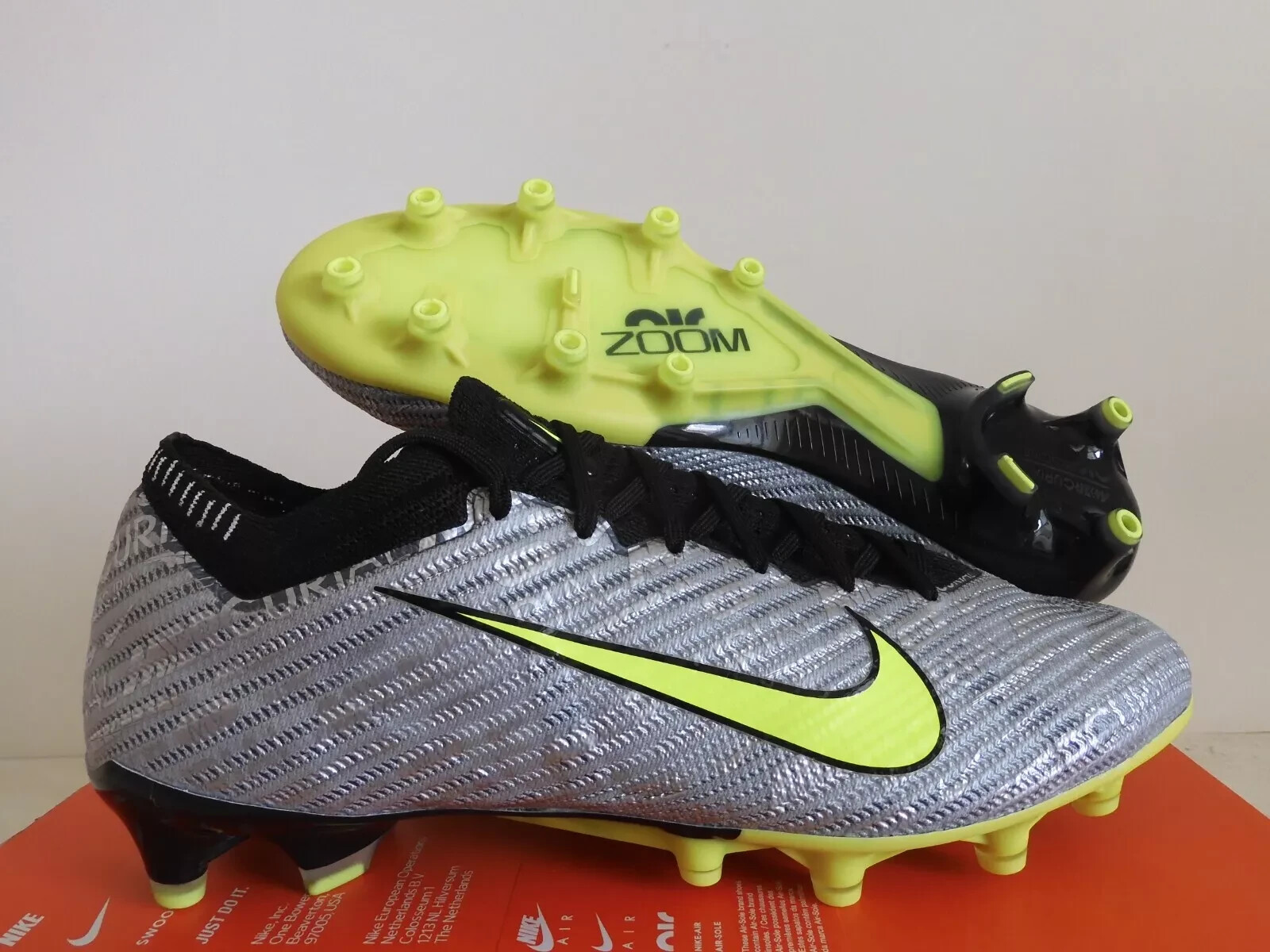 Nike Mercurial Vapor 15 Elite XXV AG-Pro P Silver FJ2969-060 / 6.5 Men = 8 Women