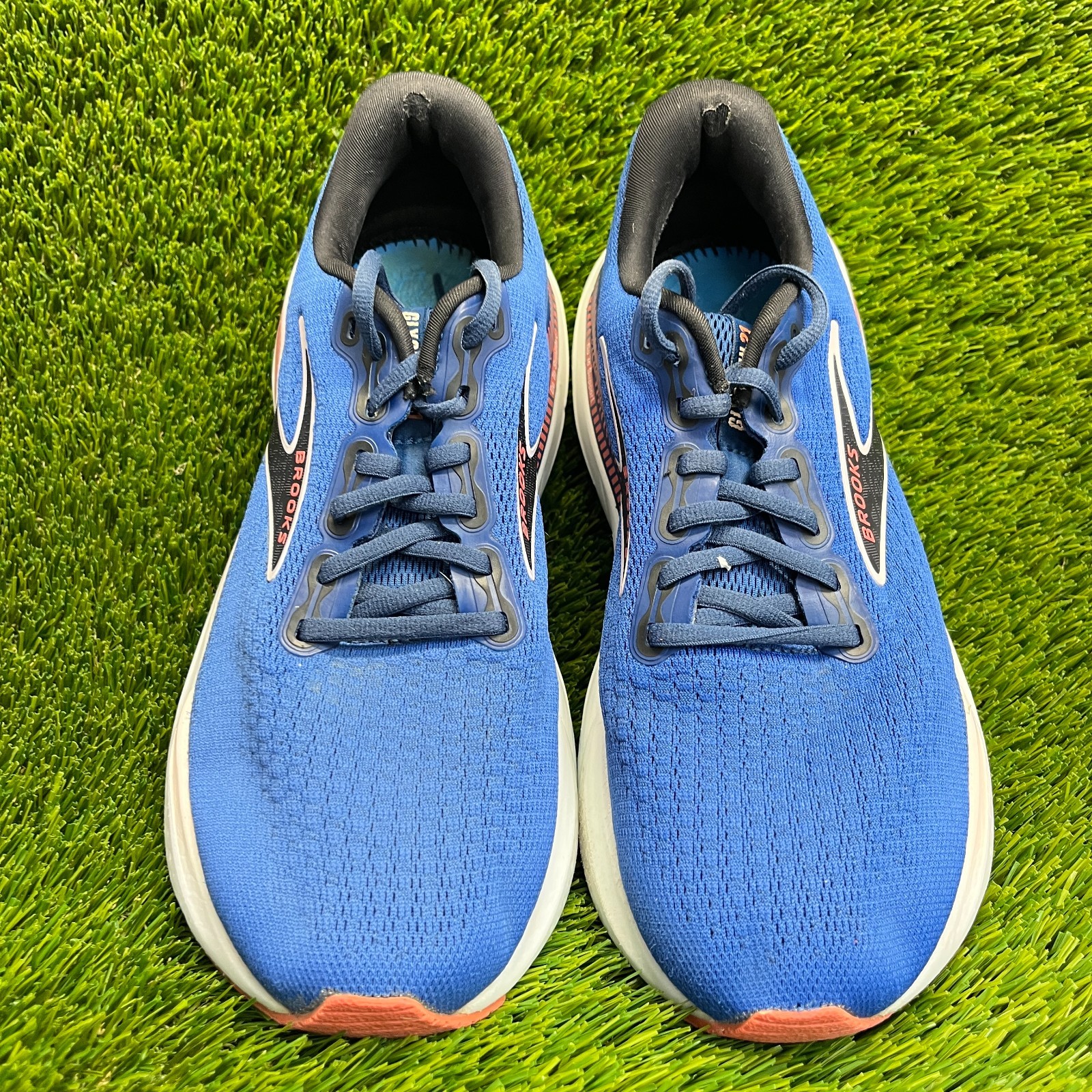 Brooks Glycerin GTS 21 Womens Size 9.5 Blue Black Running Walking Shoes Sneakers