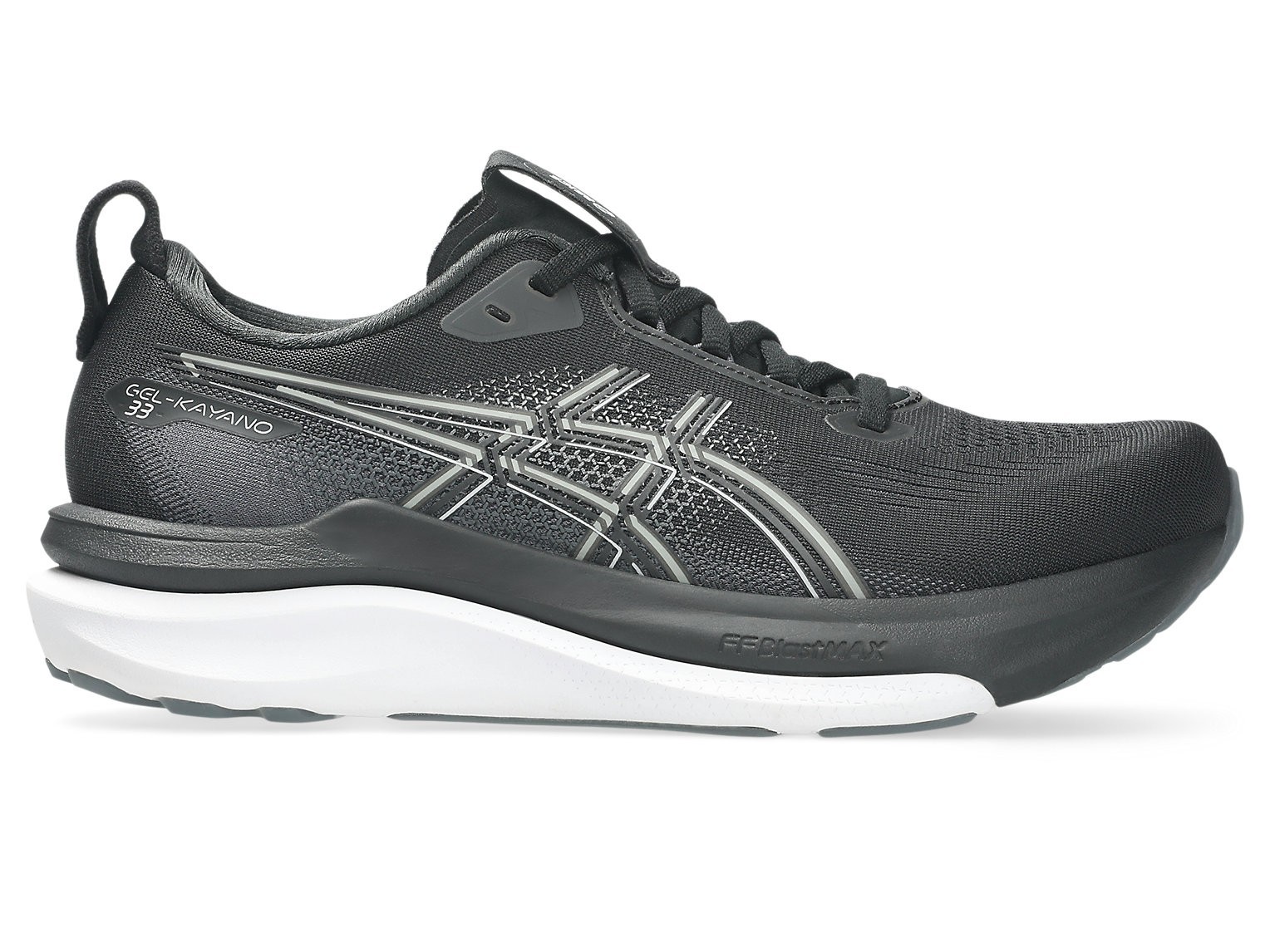 ASICS Women’s GEL-KAYANO 33 1012B939 002 Black White Running Shoes