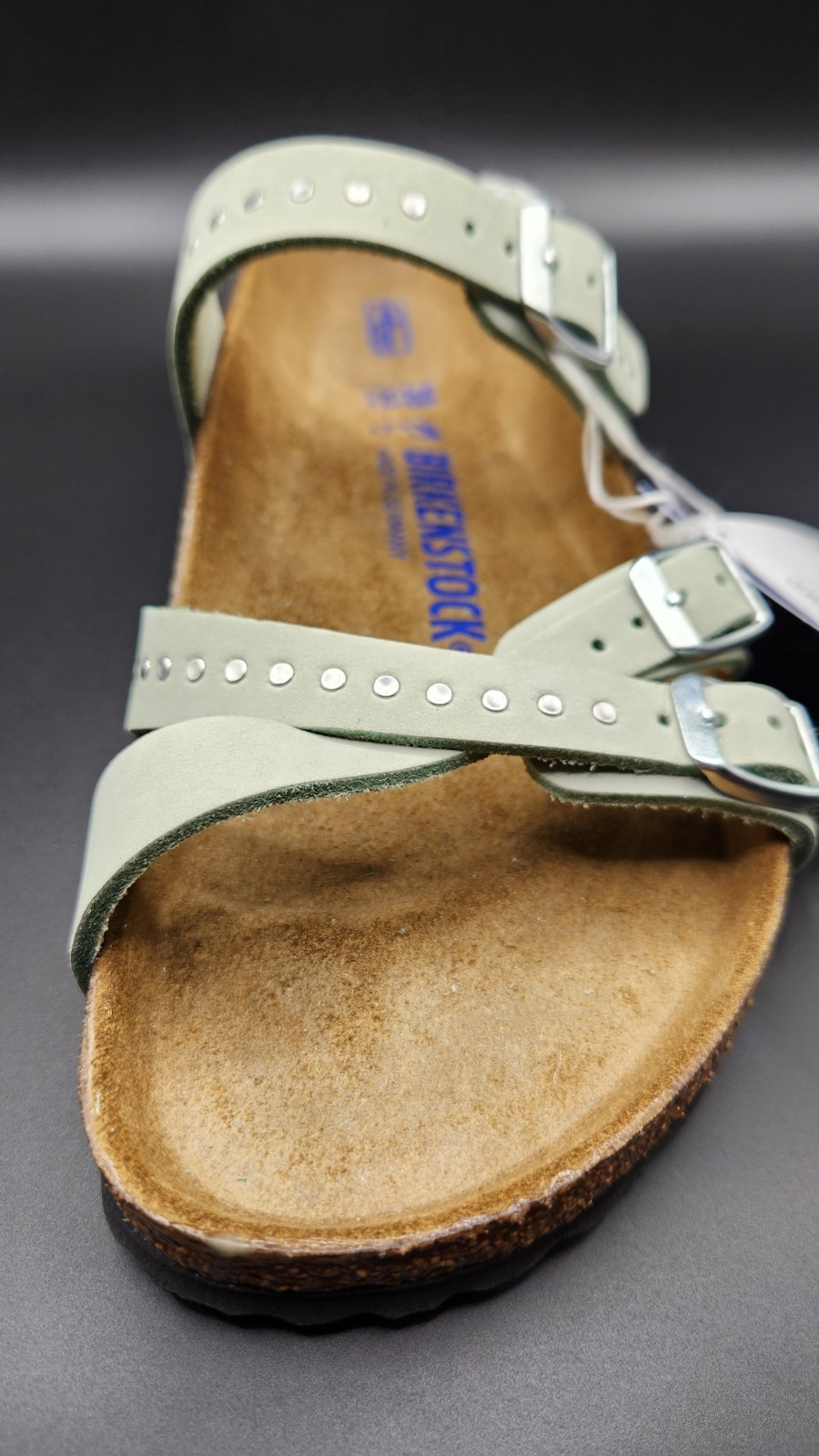 Birkenstock Franca Sandals Womens 7 EU 38 Narrow Soft Footbed Matcha Green