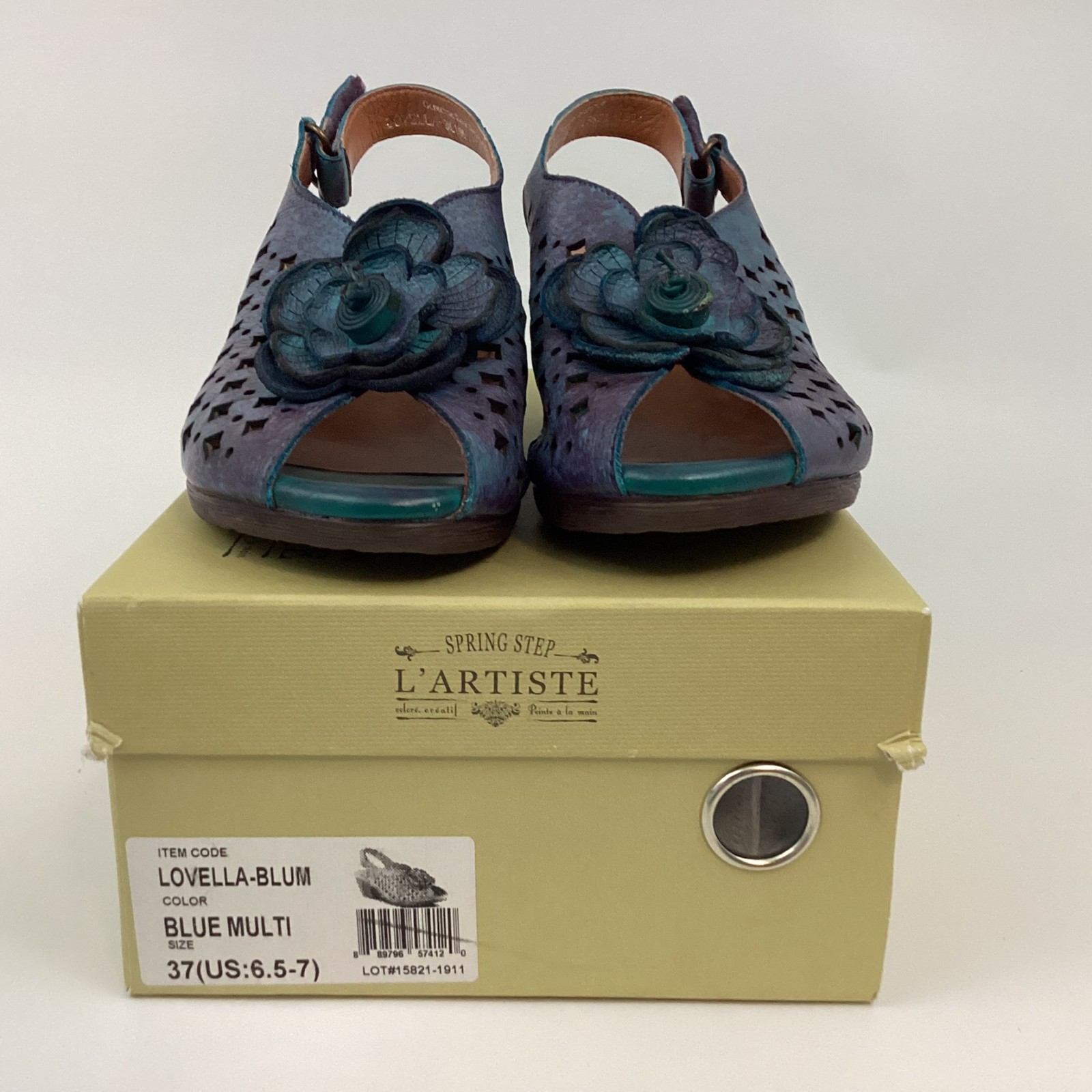 L’Artiste by Spring Step Lovella Blum Slingback Womens US Size 6.5 – 7 Leather