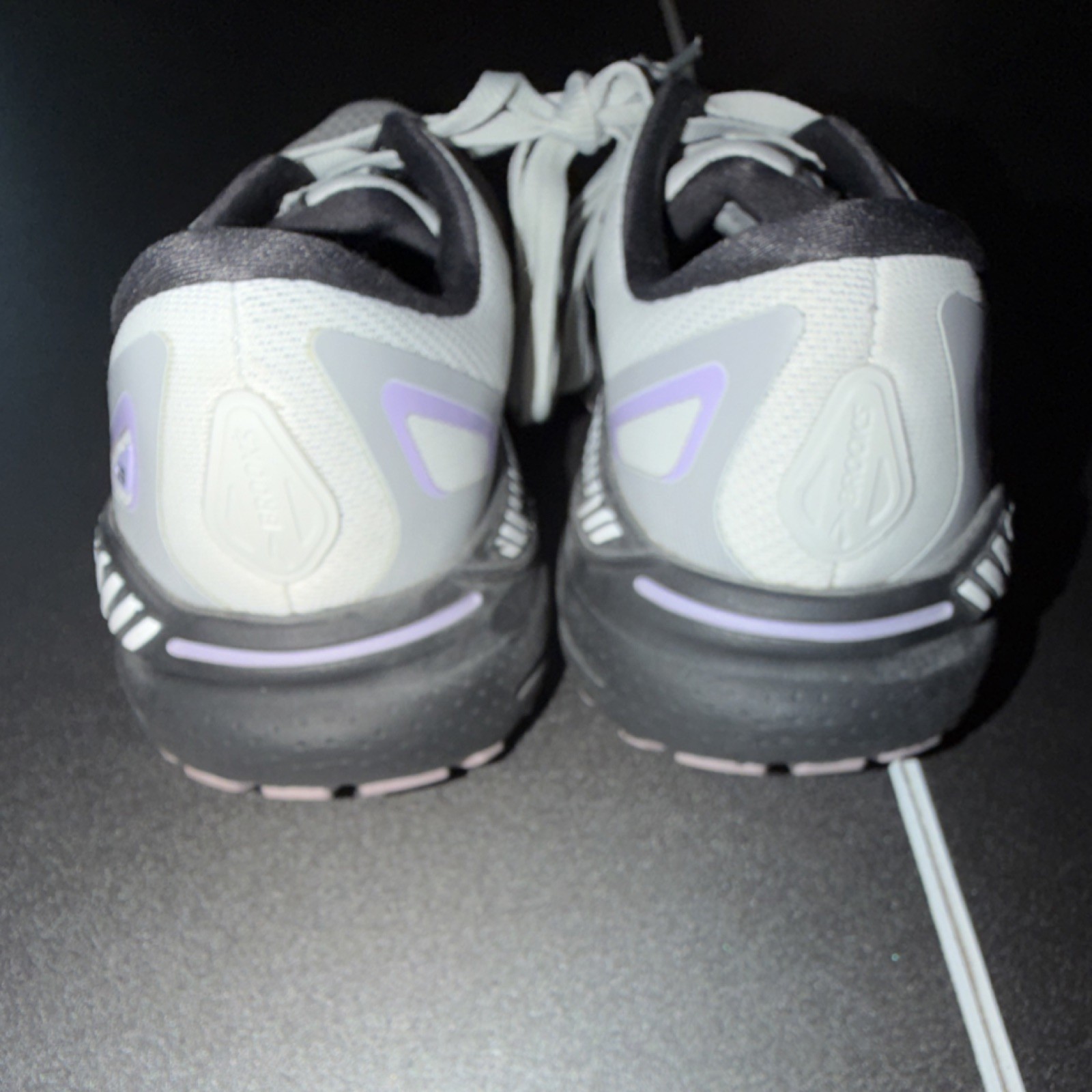 Brooks Adrenaline GTS 23 Women’s Running Shoes White/Black/Purple Lace-Up