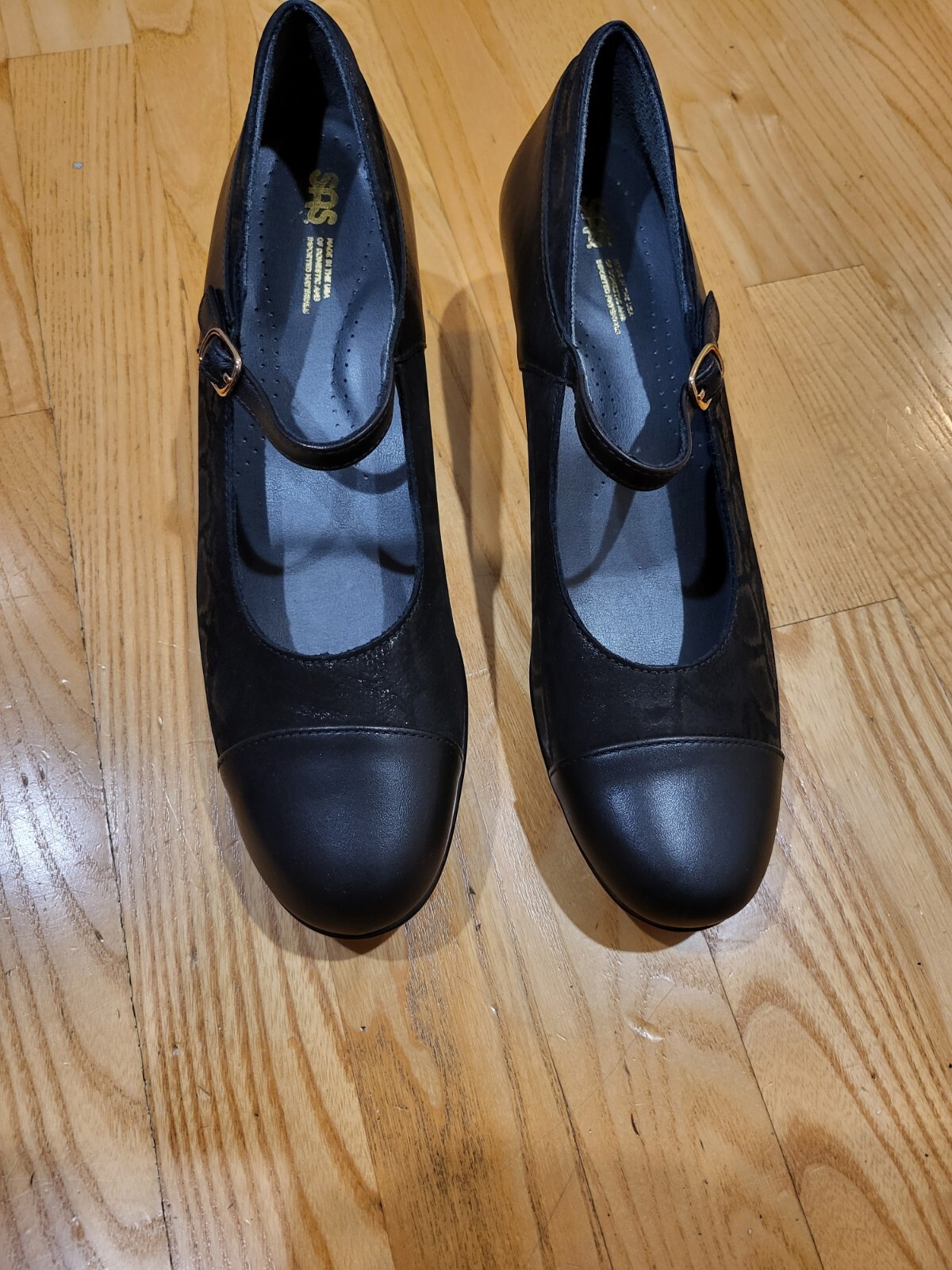 SAS Women Isabel Pump Leather Suede Slip-On Shoe Reptile Print Size 10 N