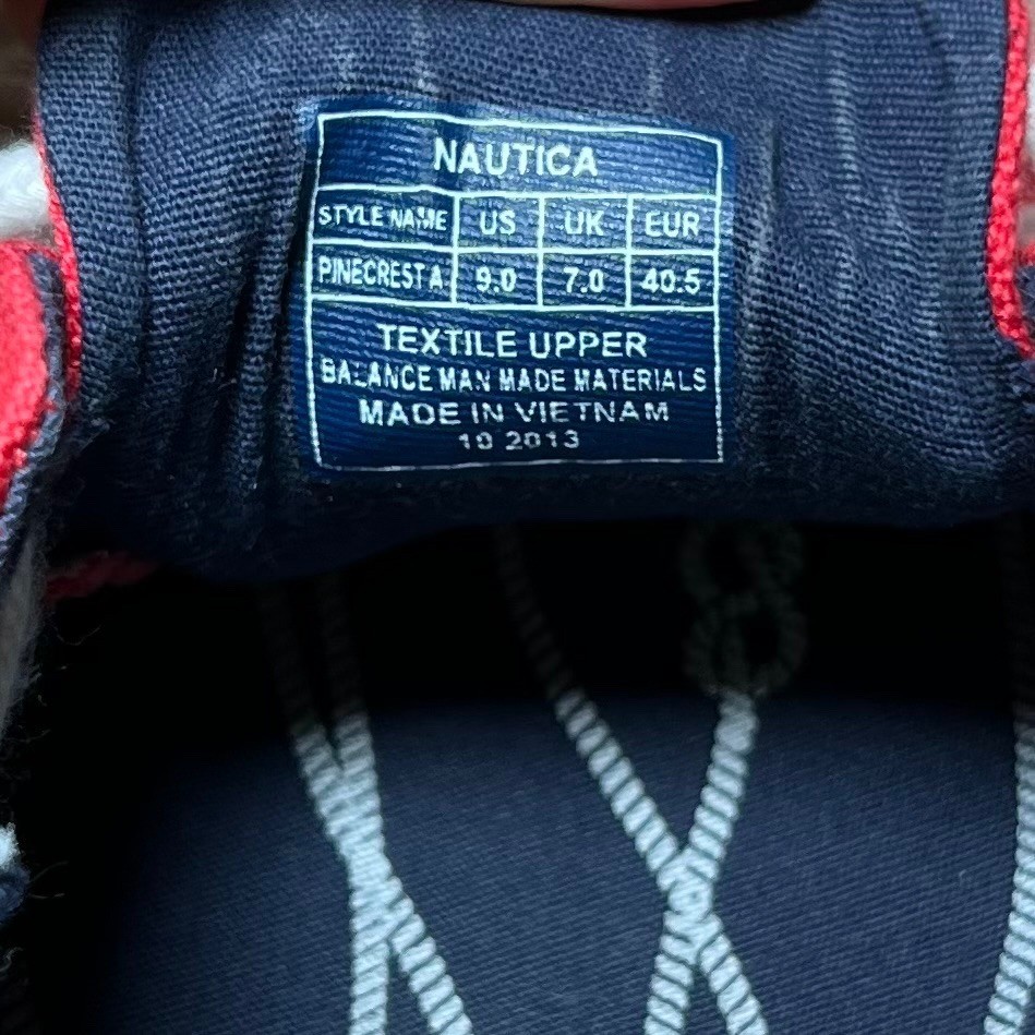 Nautica Pinecrest A Red Coastal Fisherman Nautical Americana Boat Shoes Woman 9
