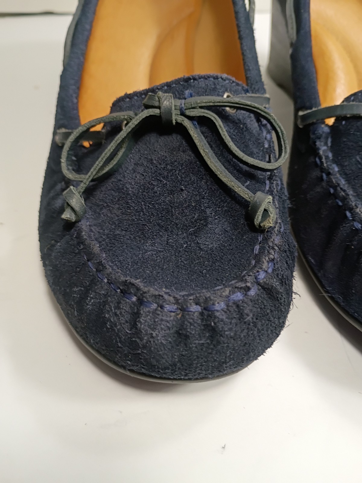 Nurture by Lamaze Leather Dover wedges size 11M Navy blue