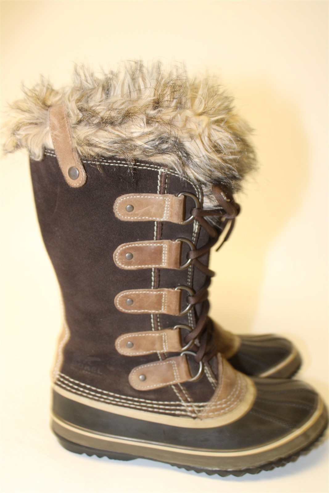 Sorel Waterproof Joan of Arctic Womens Size 7 38 2/3 Tall Warm Boots NL1540-248