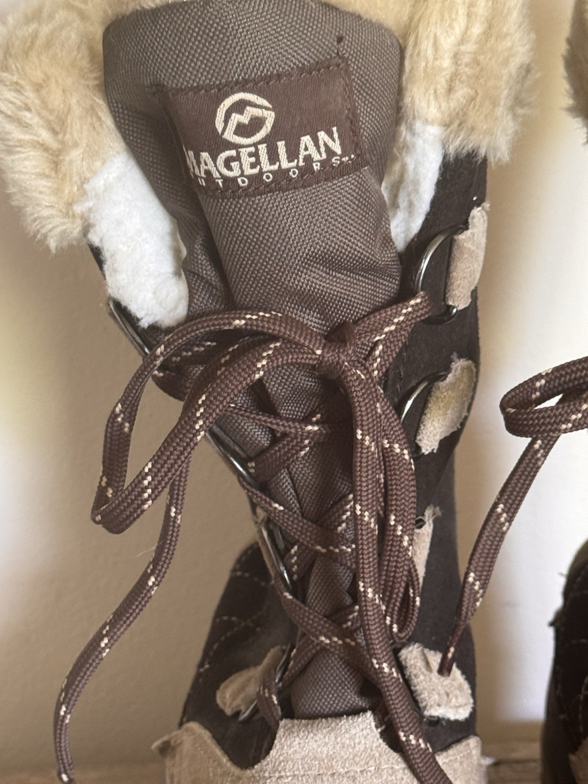 Magellan Outdoors Thinsulate Insulated Lace-Up Snow Boots Mid-Calf US 7 Brown