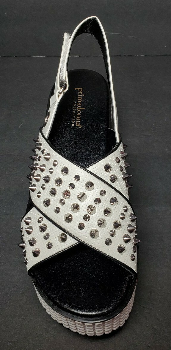 PRIMADONNA COLLECTION PLATFORM SANDALS METAL DESIGN EURO SIZE 36 PD0584 00211