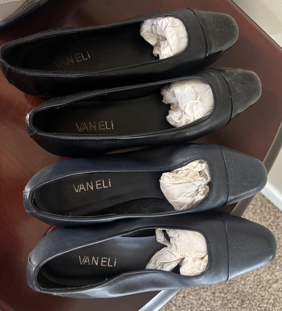 vaneli women’s shoes size 6.5, 4 pair.