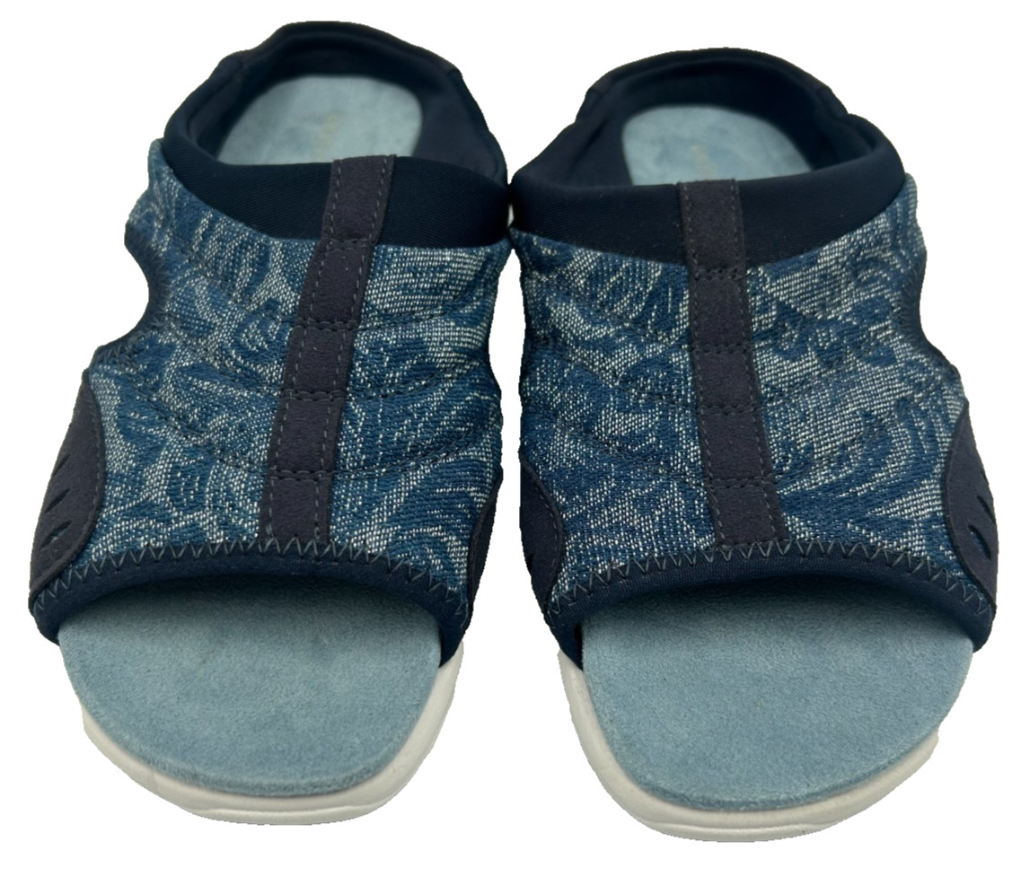 Easy Spirit Women’s Traciee Slip On Comfort Slide Sandals Blue Size:7 146F
