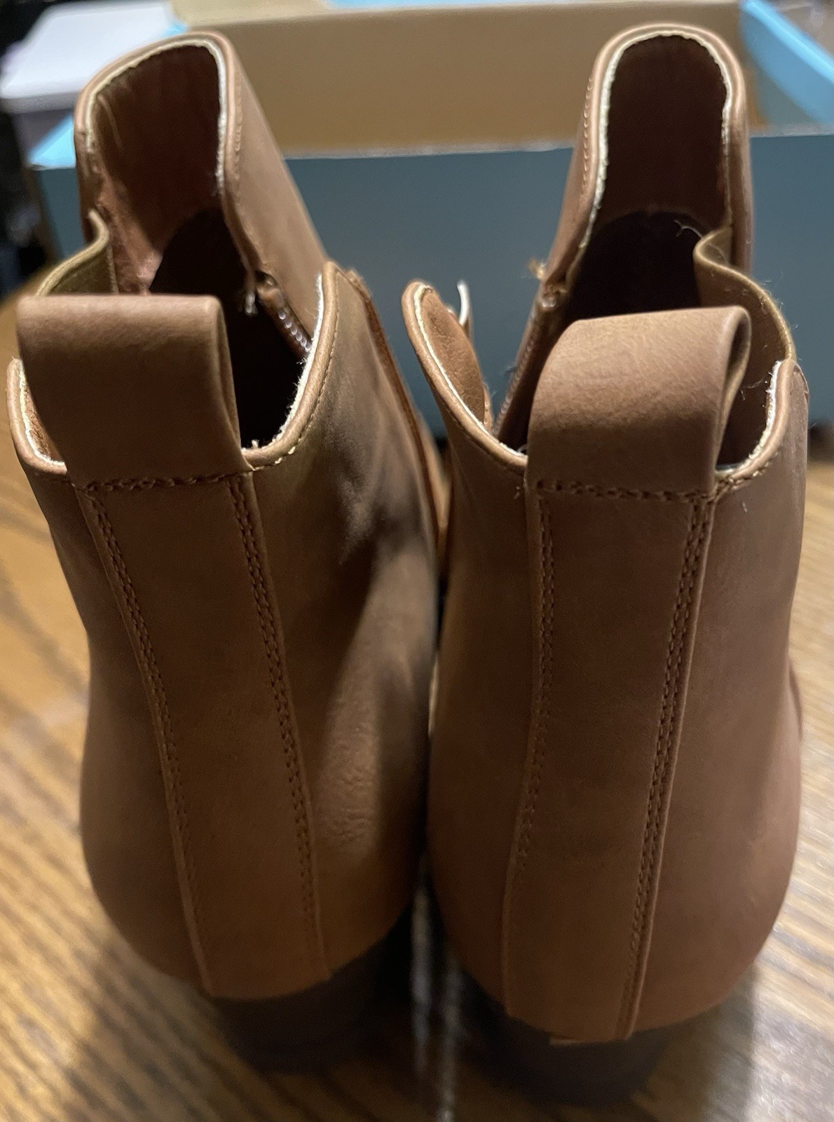 Vepose Women’s 9677 Wedge A Brown Shoes w/ zipper Size 10