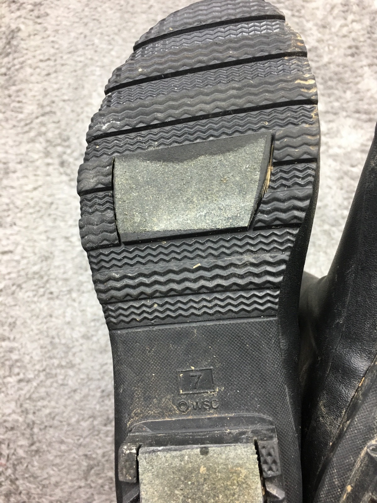 Chooka Classic Mid Calf Racer Herringbone Black Rain Boots, Size 7