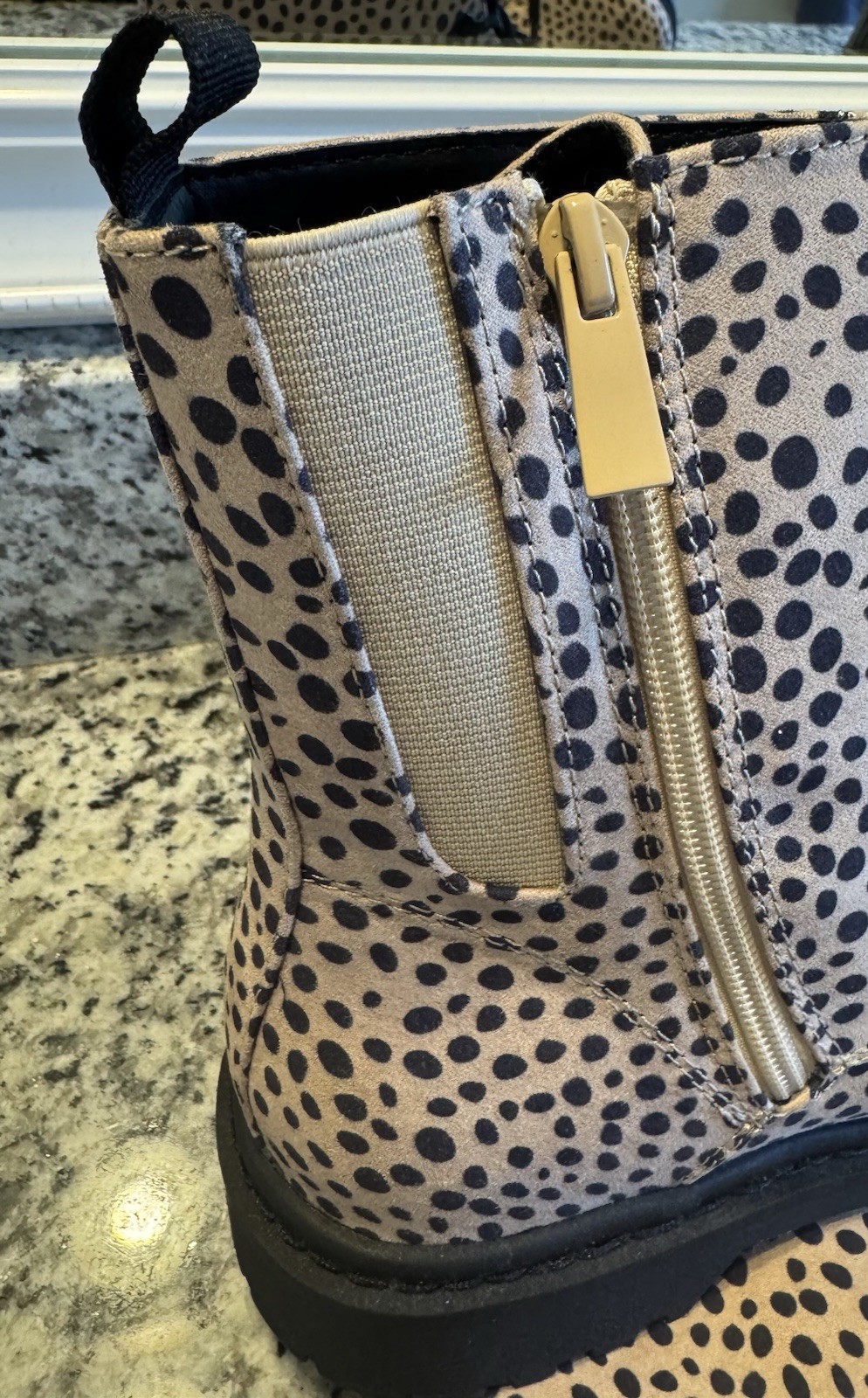 Torrid Polka Dot Lace-Up Combat Ankle Boots Side Zip Round Toe Women’s 10W