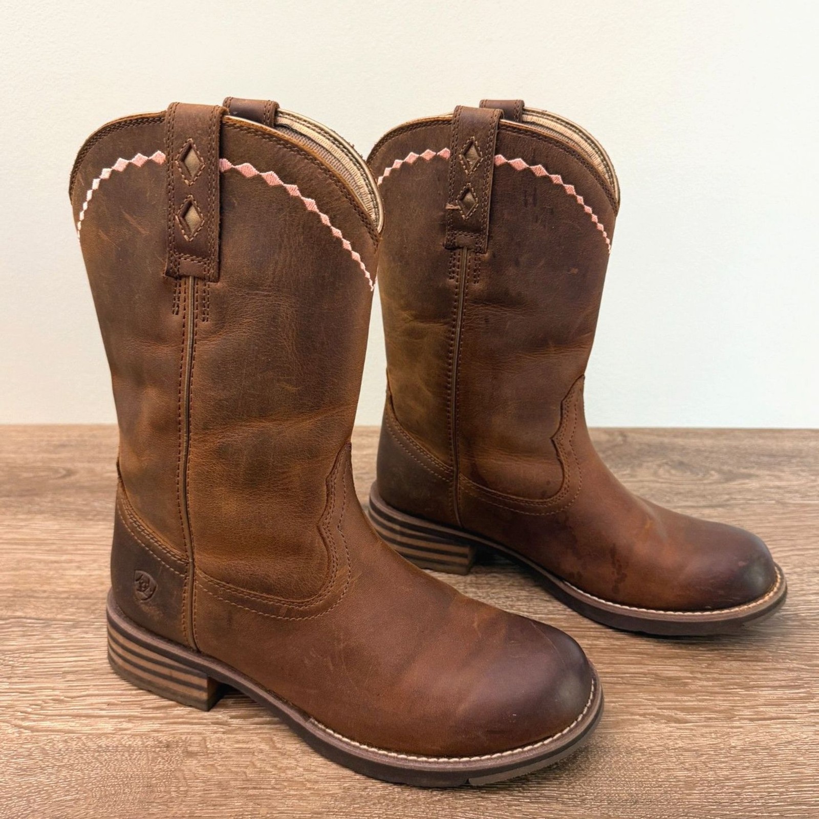 Ariat Unbridled Roper Western Boots Women’s 8.5 B Brown Leather ATS 10015374
