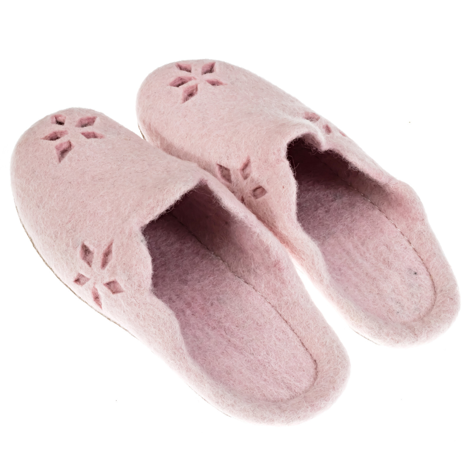 Eco Friendly Natural Sheep Wool Felted Handmade Shoes Footwear Slippers