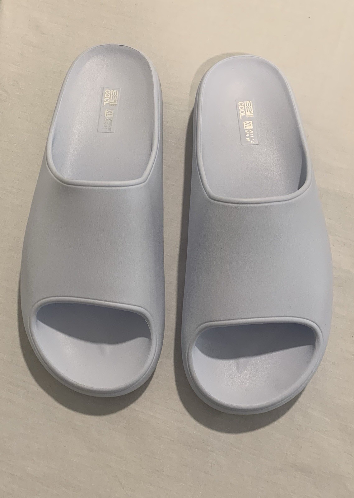 32 Degrees Cool Unisex Cushion Slide Sandals XL Light Blue W11-12/M9-10 NIB