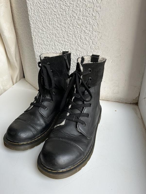 Women Dr Martens boots black leather 38 #3KAV
