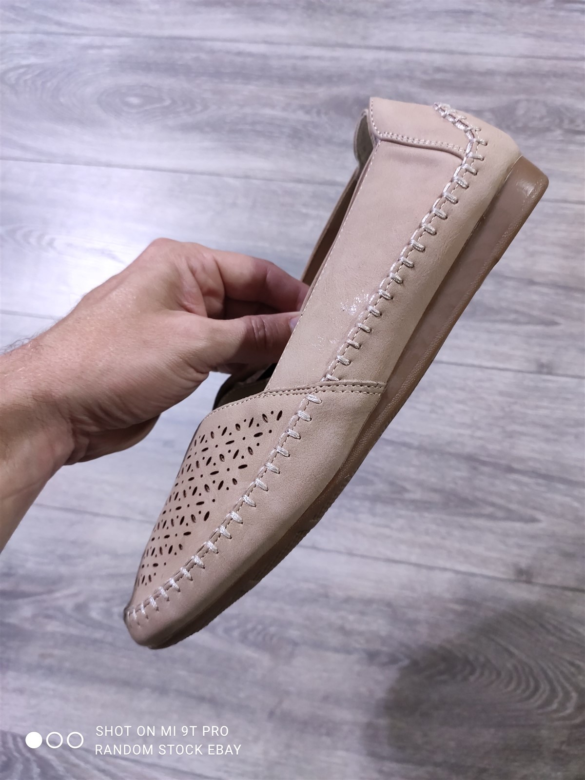 Easy Street Amity Loafers Women’s 7.5W Natural Slip On Comfort Flats New