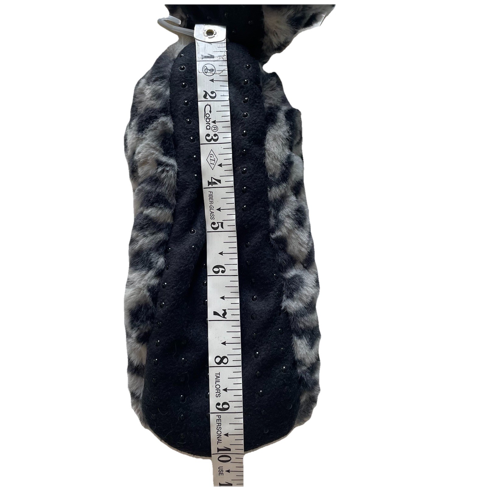 Target Women Size M/L (8-10) Non-Slip Grippers Slipper Socks Gray Leopard Print