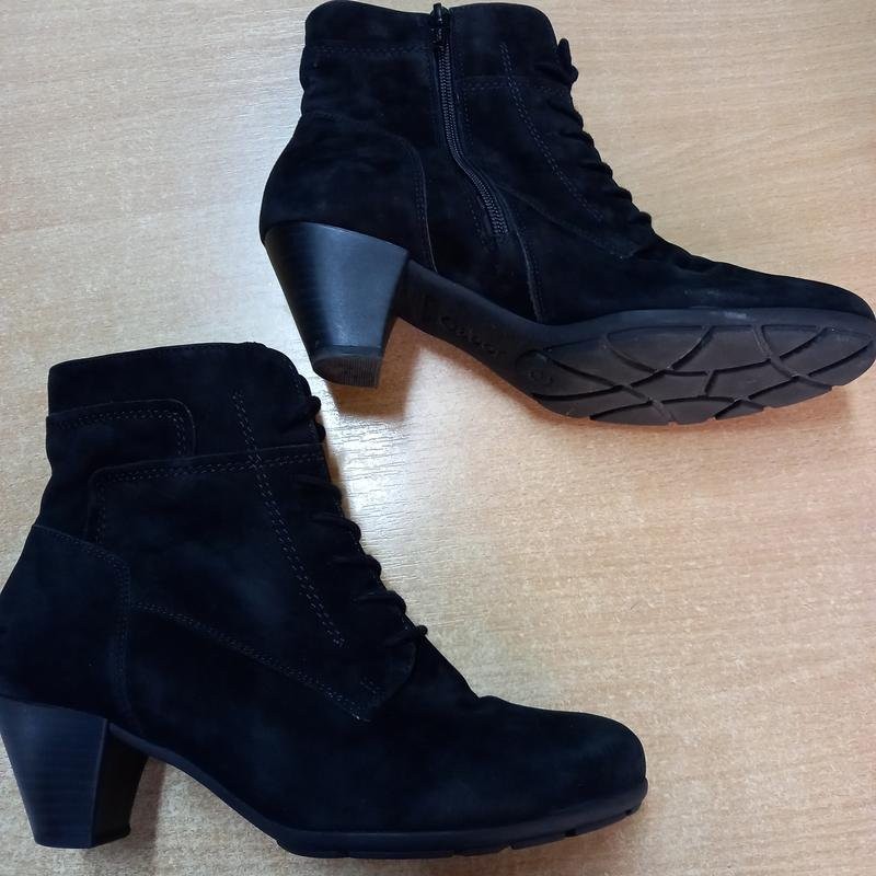 women gabor boots black nubuck 37.5
