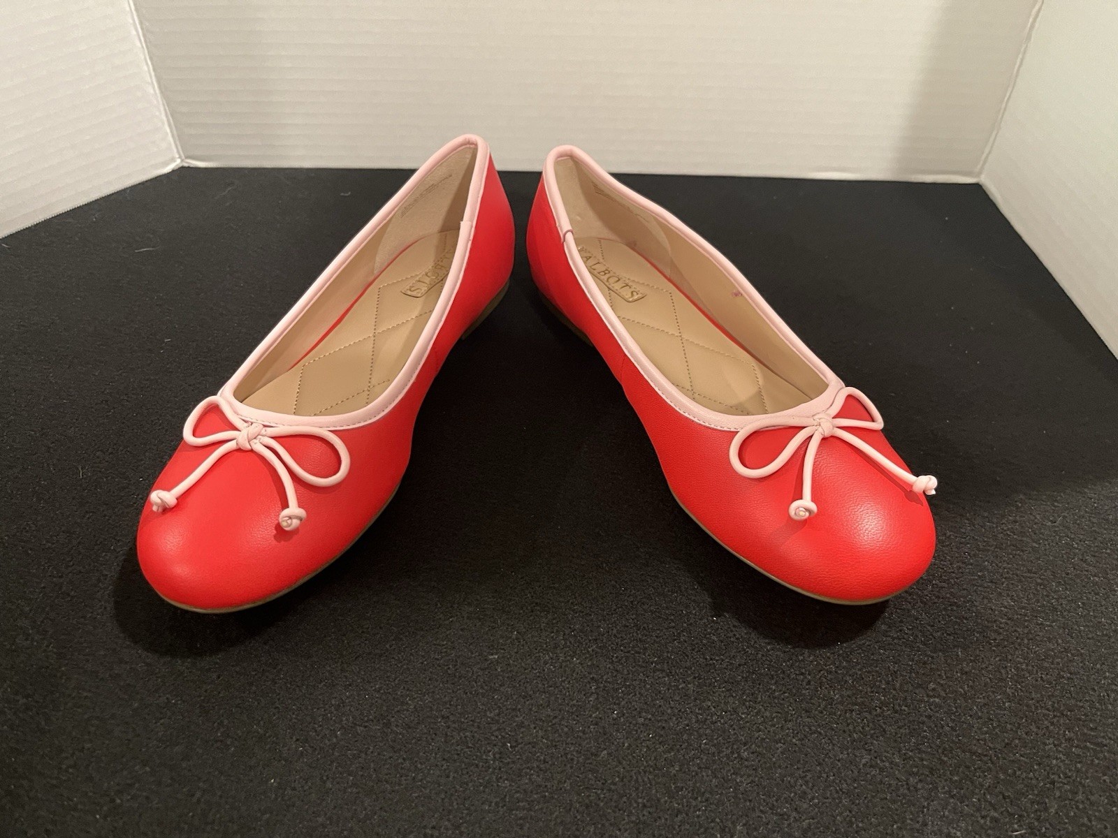 Talbots Ballet Flats Brand New in Box Size 6 1/2 Red Pepper Blair