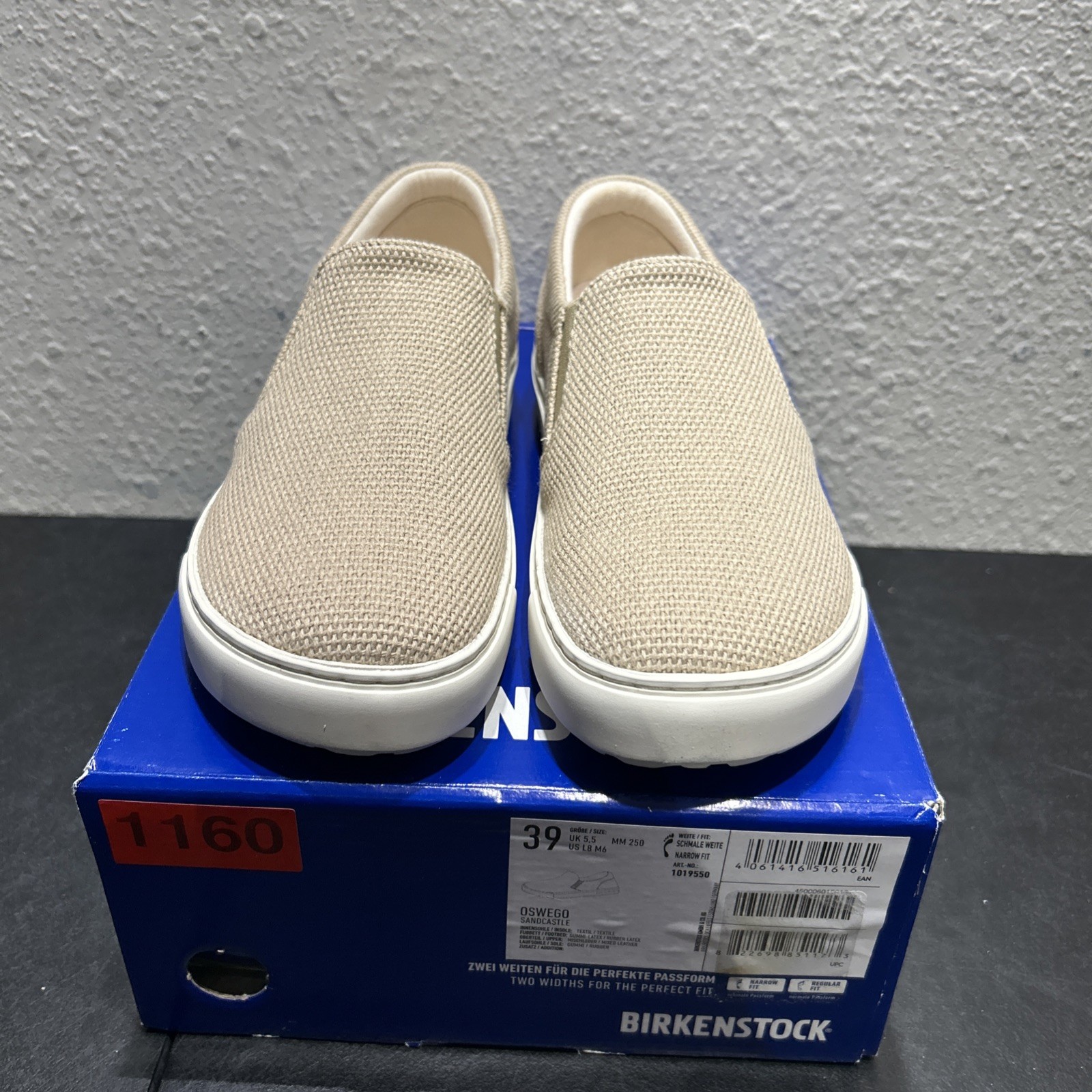 Birkenstock Oswego Sandcastle EU 39 US W8 M6