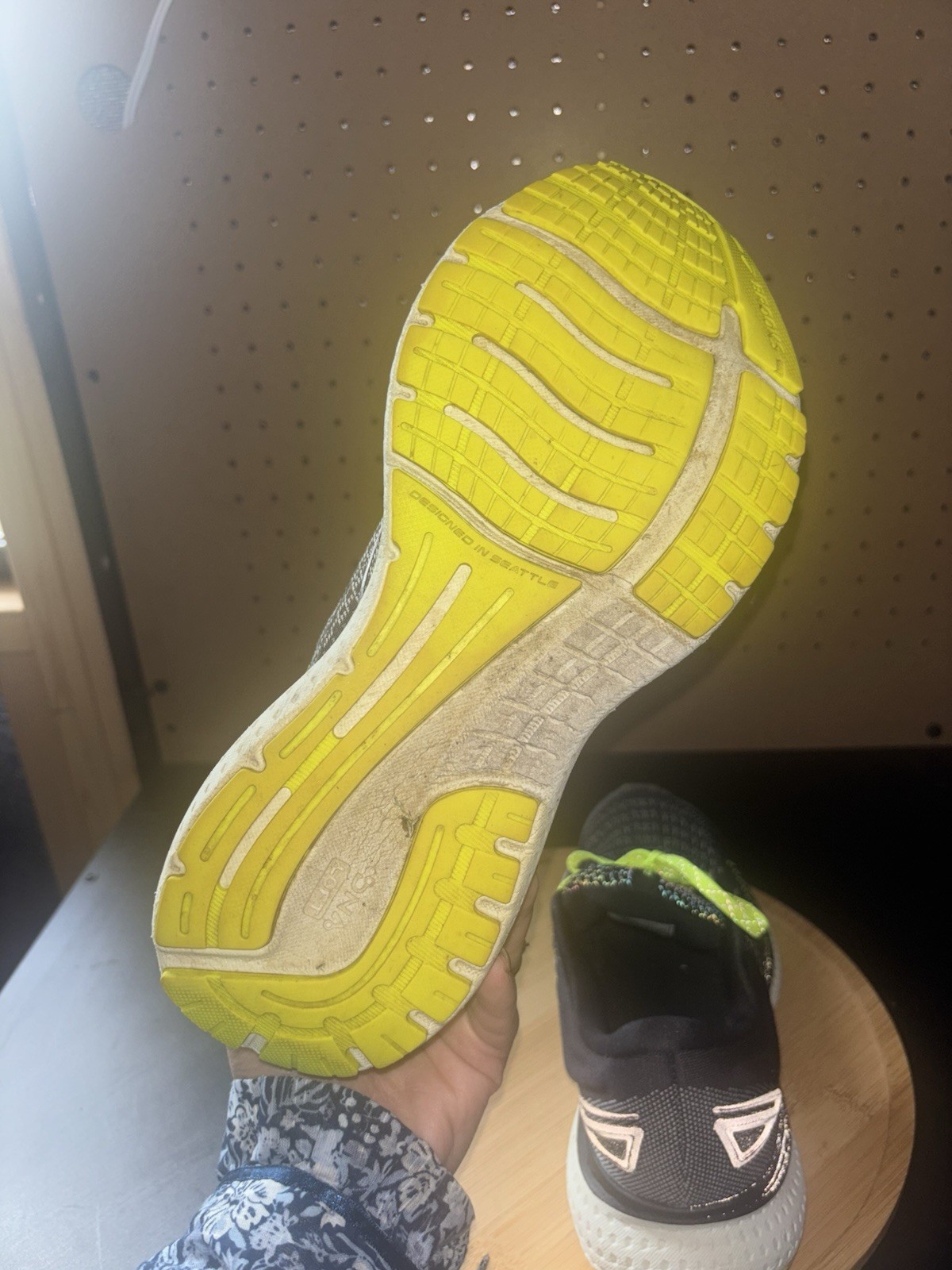 Brooks Glycerin Size 8.5 Women / GTS 19 Black/Metallic/yellow