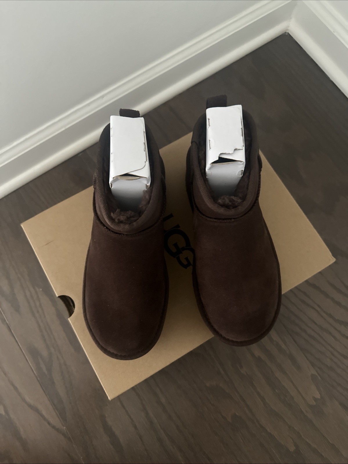 UGG Ultra Mini Platform Boots Womens 6 Burnt Cedar 1135092 Ankle Brown Classic
