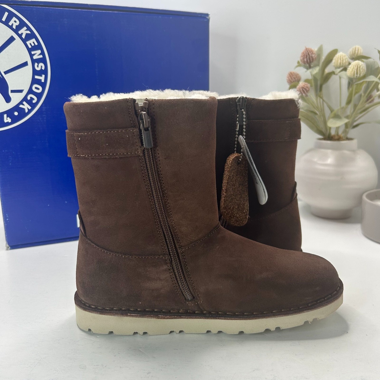 Birkenstock Westford Side Zip Boots Espresso Narrow Fit 1007051 Women’s US 5 NWB