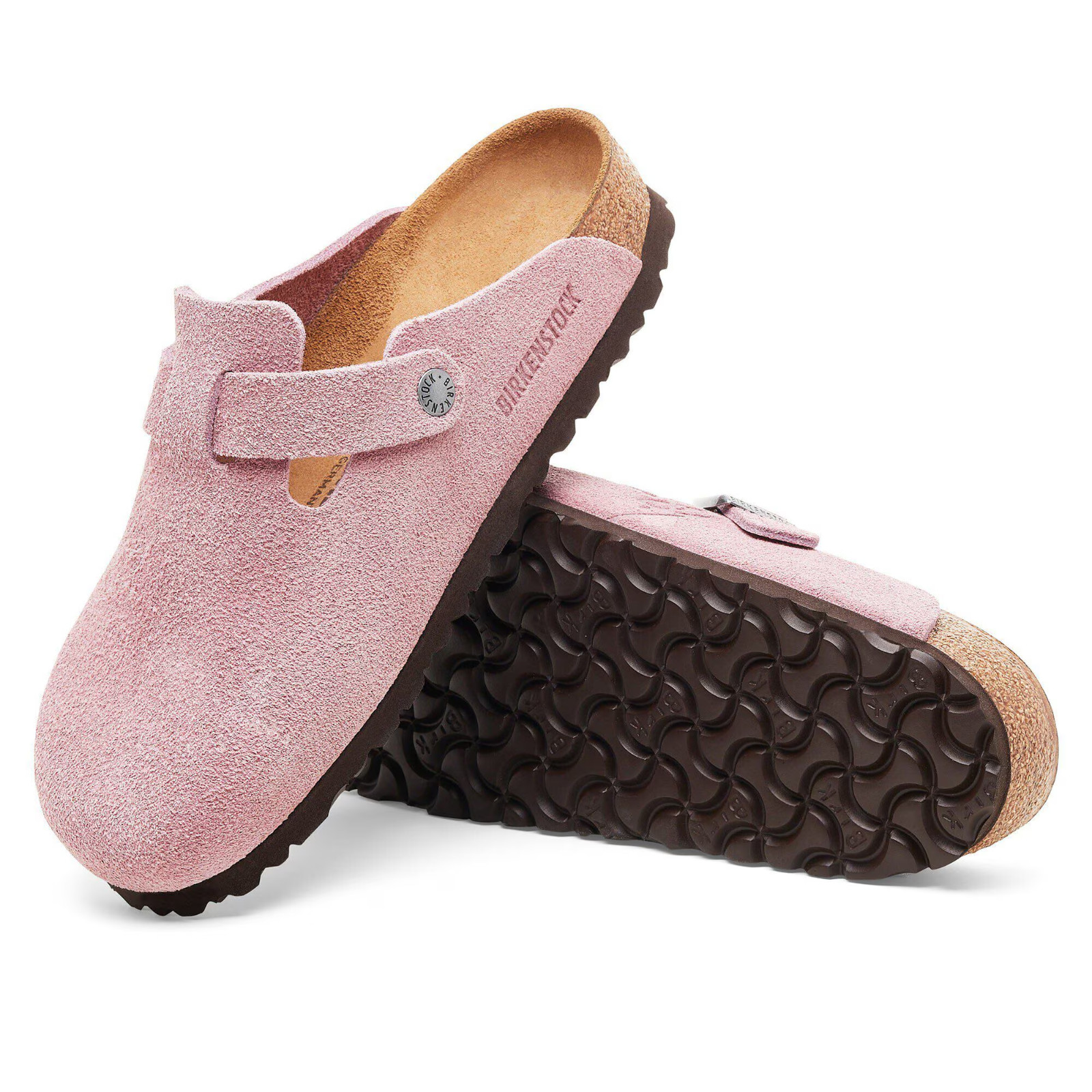 Birkenstock Boston Stüssy x Dusty Pin Suede Footbed Slip-Ons Clog Unisex EU37-45