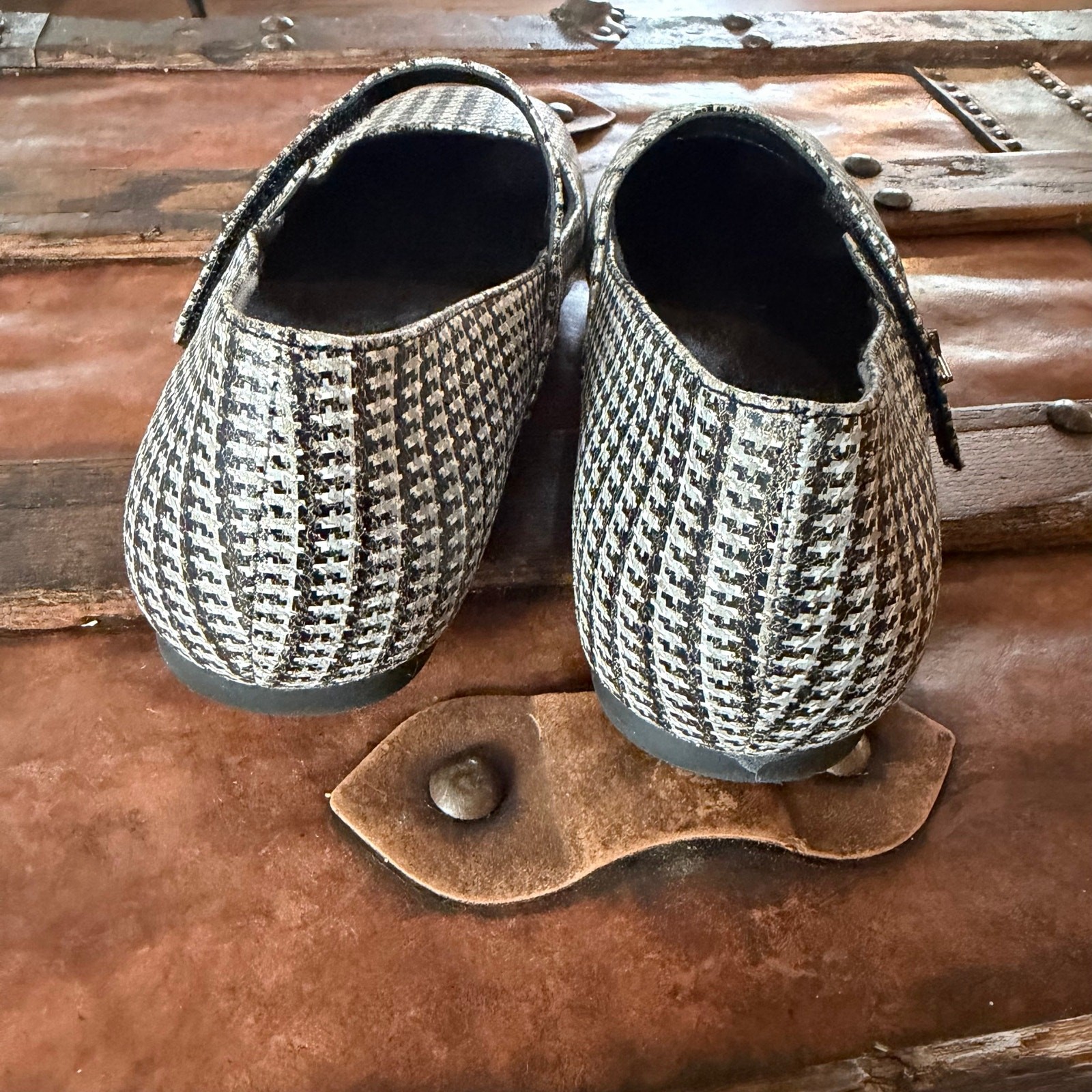 Vionic Alameda Mary Jane Flat in Houndstooth