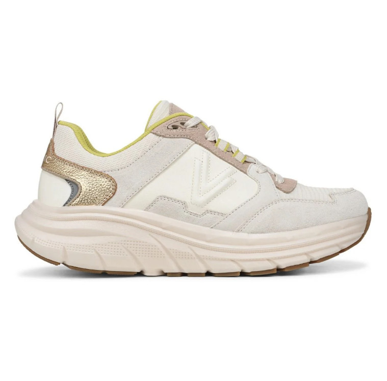 Vionic’s Walk Max Skyline Sneaker, Ivory Gold